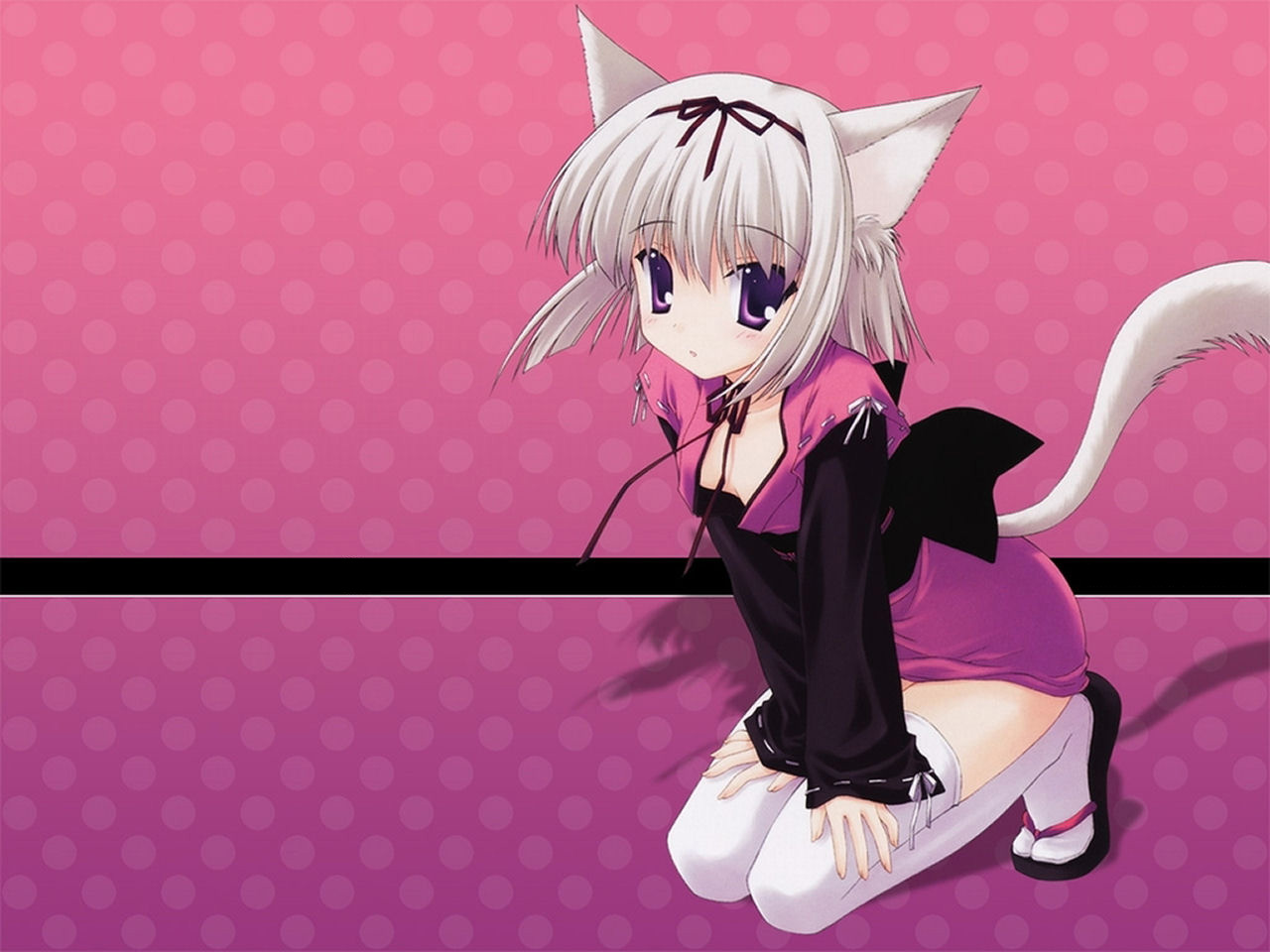 32++ Anime Kawaii Neko Wallpaper