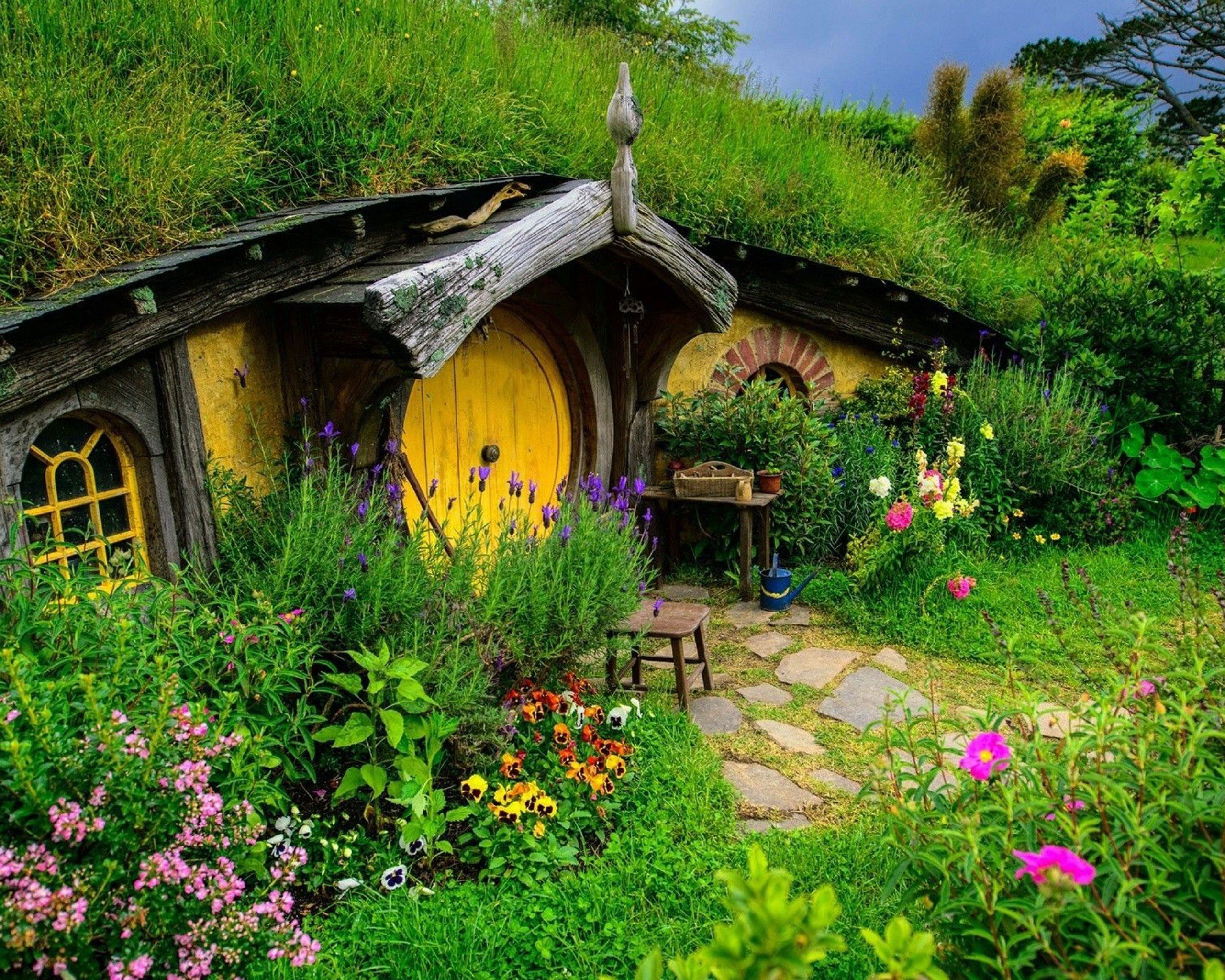 Hobbits, House, Cottage, Garden HD Wallpaper / Desktop and Mobile Image & Photo