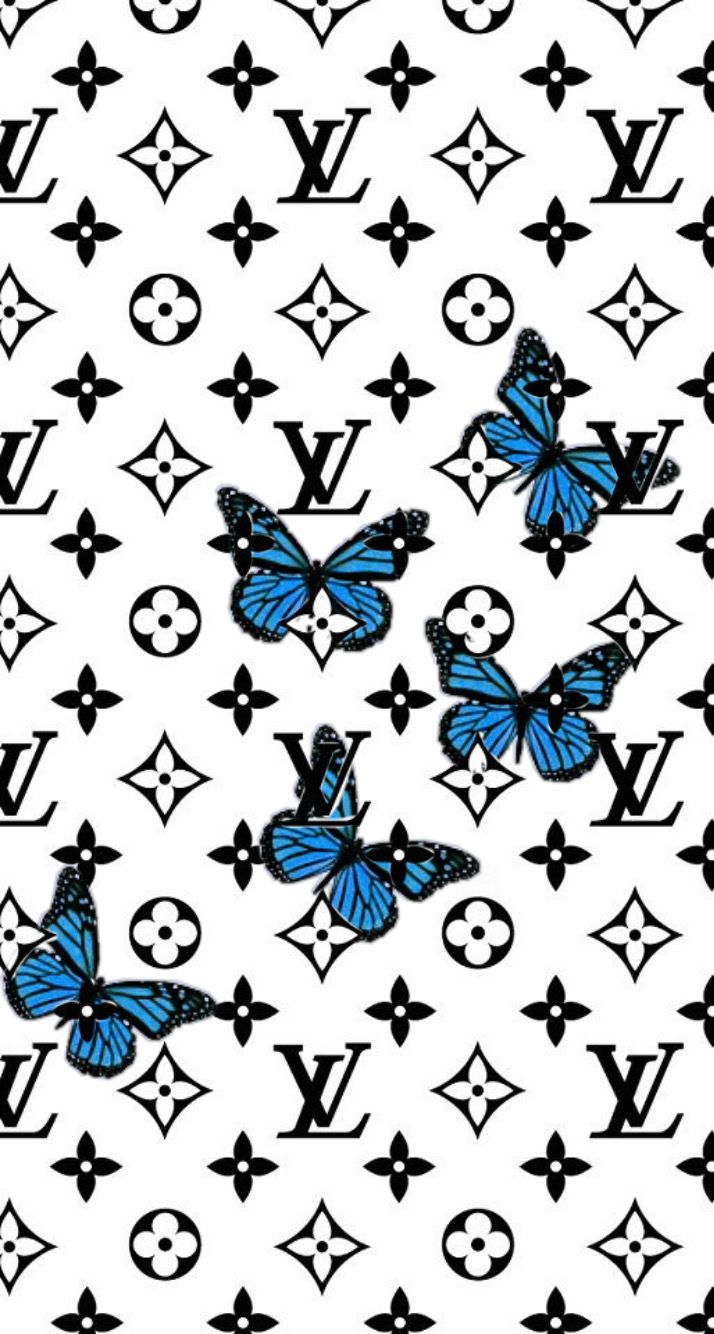 Lv Louis Vuitton Blue Pattern HD PNG  Citypng