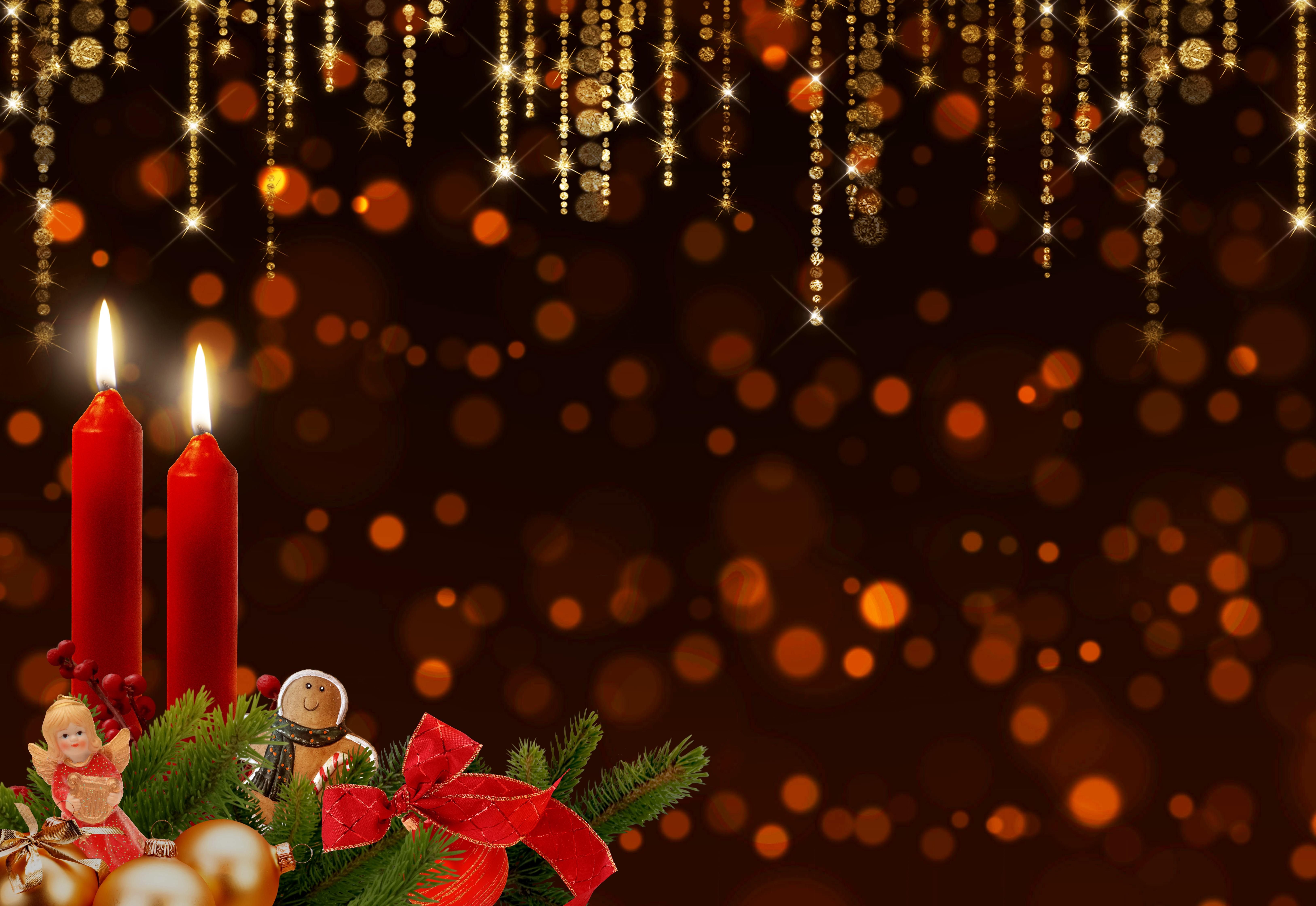 Free Image, advent, candles, wreath, bokeh, glitter, glow, holiday, candlelight, 2, 2advent, decorative, background, greeting, copy space, christmas decoration, christmas lights, lighting, tradition, event, night, fete, decor, computer wallpaper