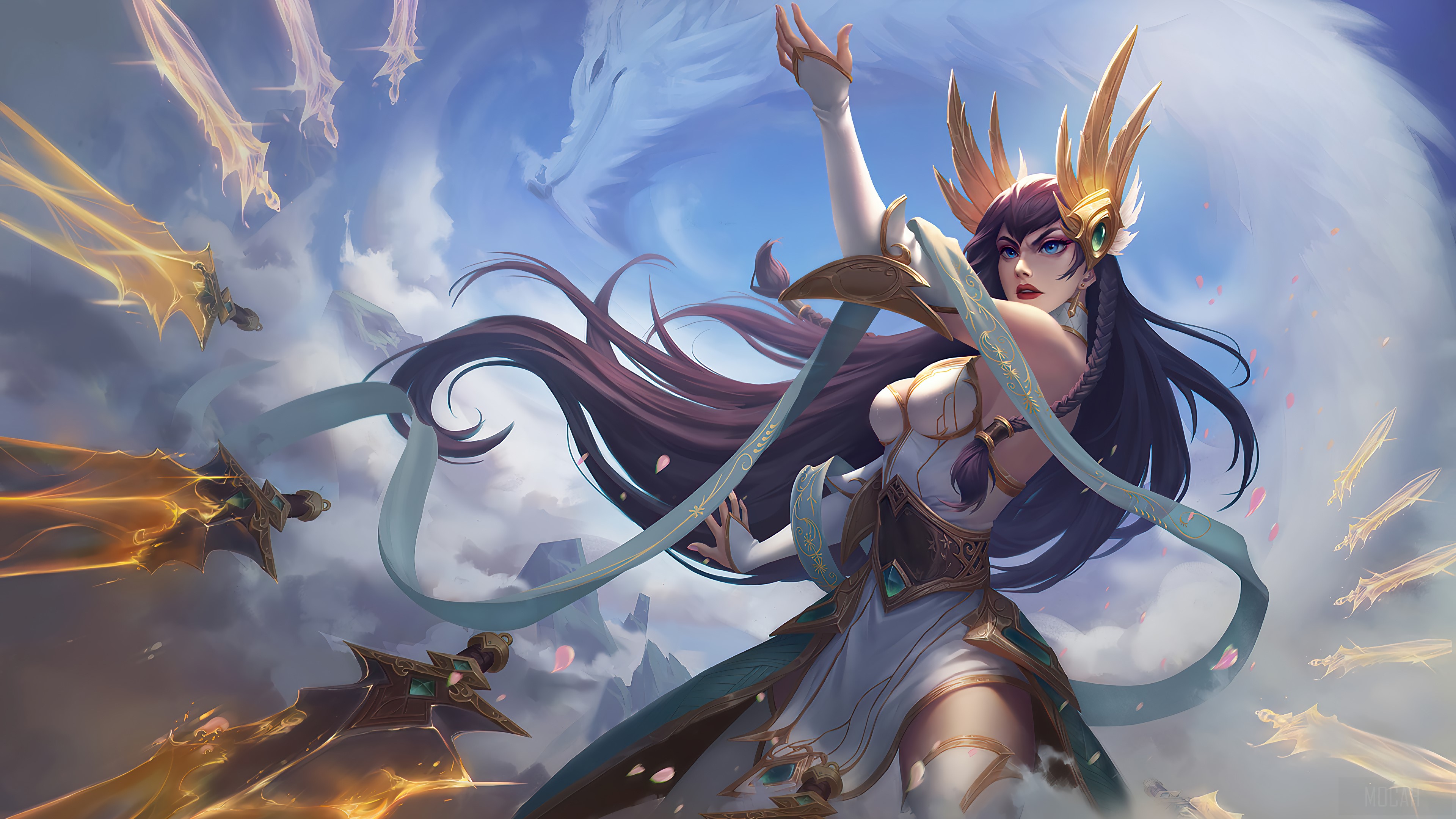 LoL, League of Legends, Video Game, Irelia, Divine Sword 4k wallpaper HD Wallpaper