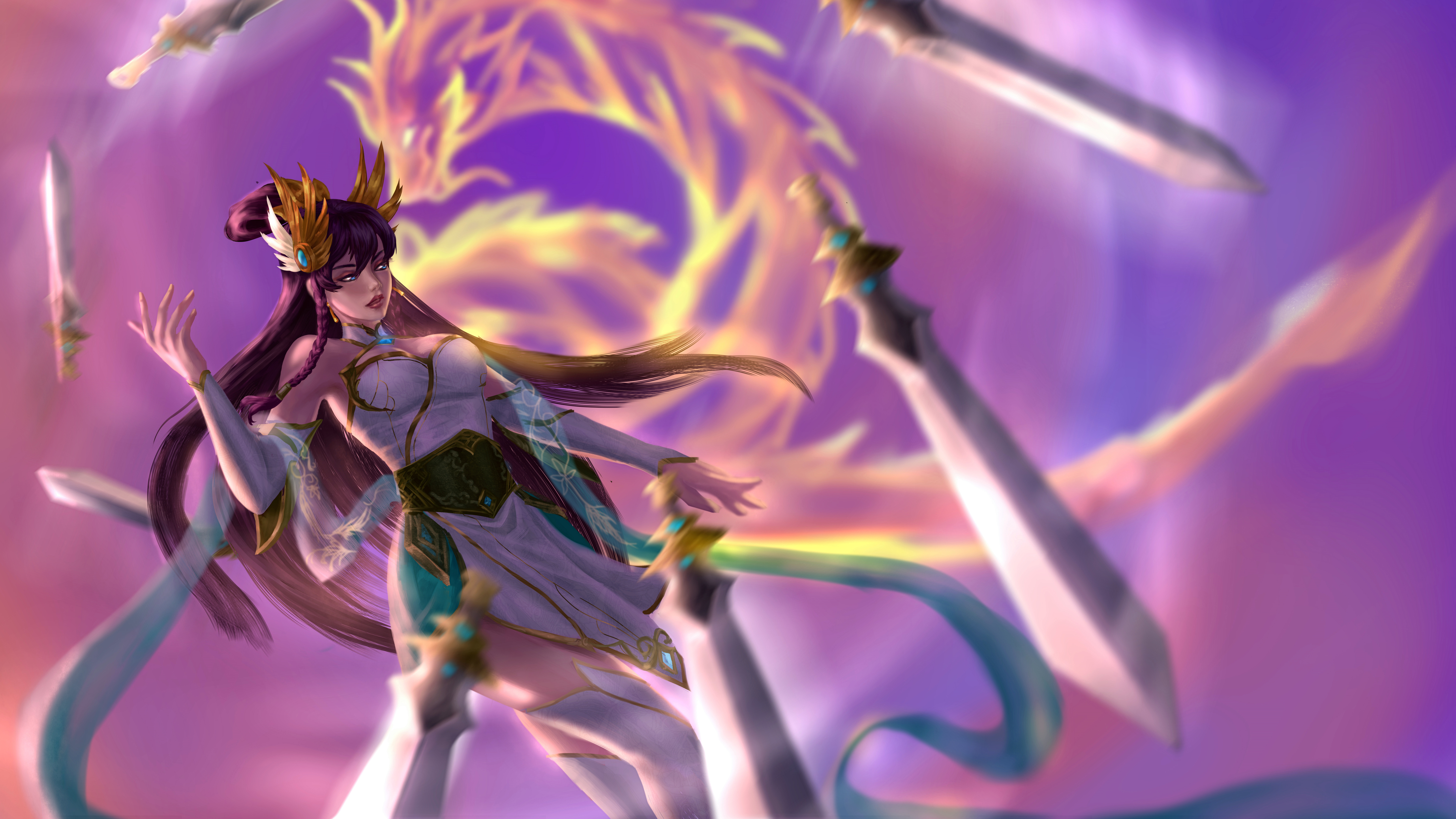 Wallpaper 4k Divine Sword Irelia League of Legends LoL lol Wallpaper