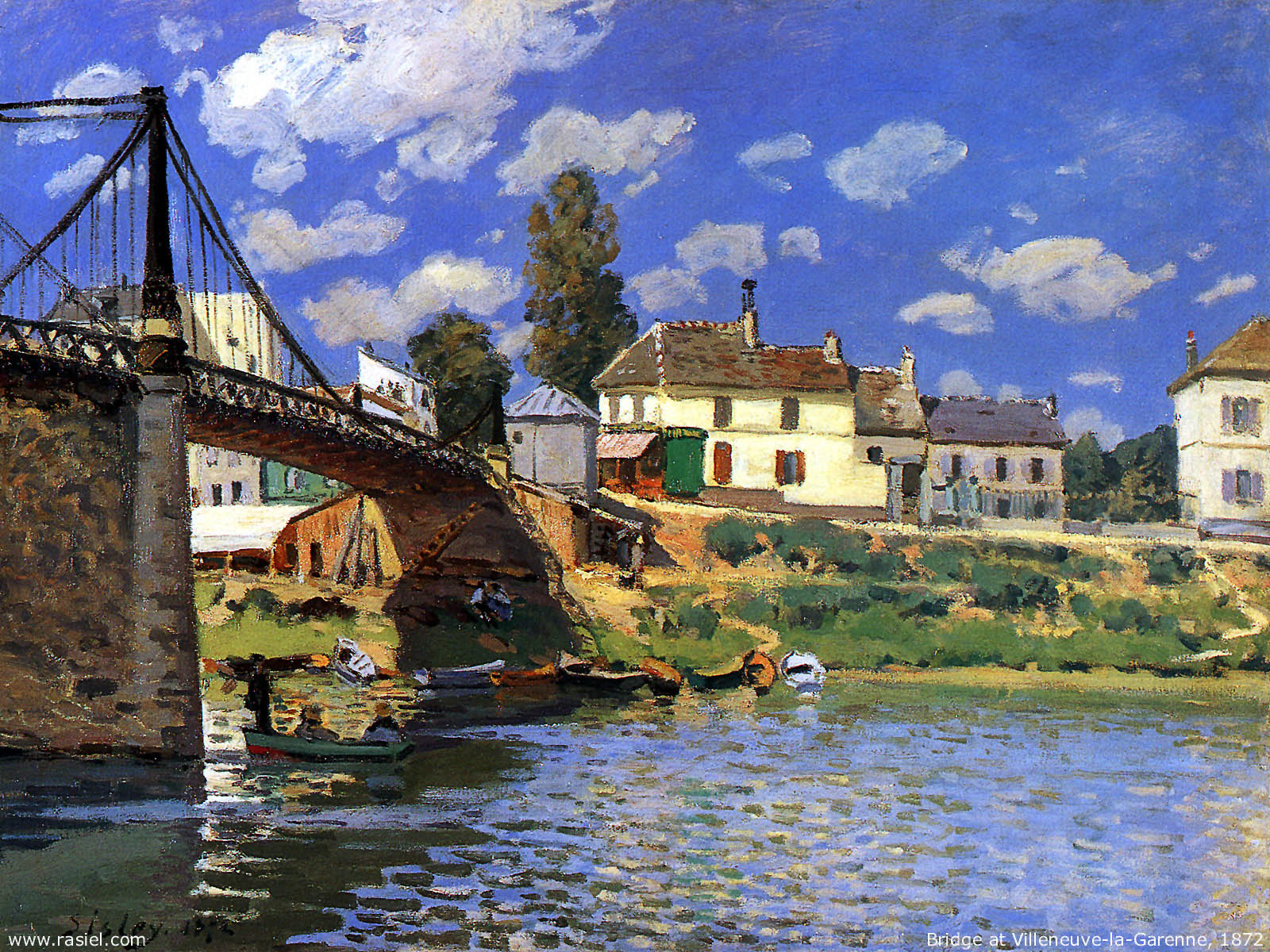 Fine Art Paintings Sisley Wallpaper