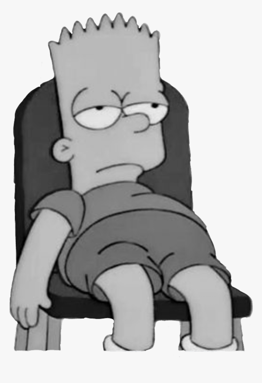 Bart Clipart Sad Simpson Sad Boy, HD Png Download, Transparent Png Image