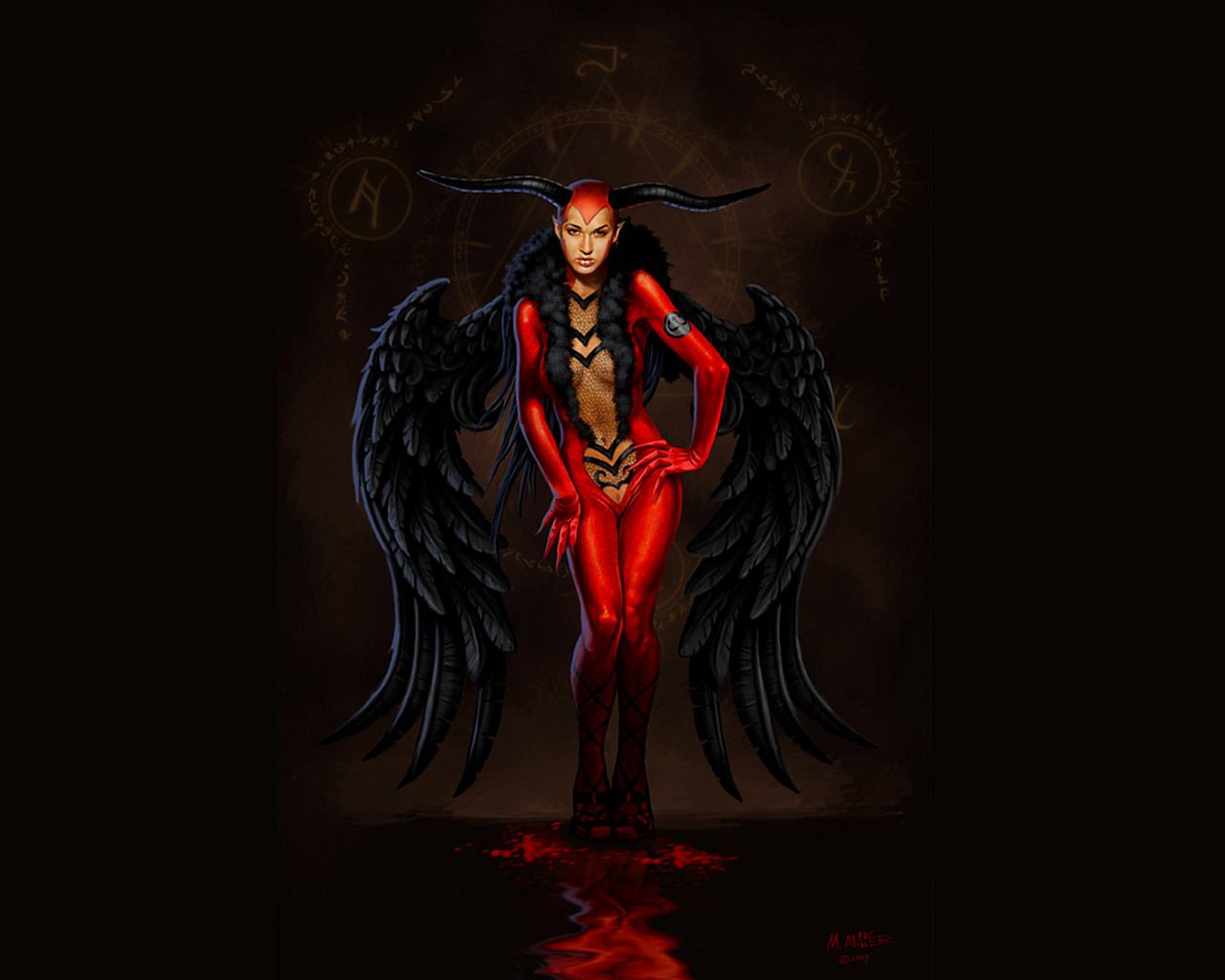 Evil Woman Wallpaper