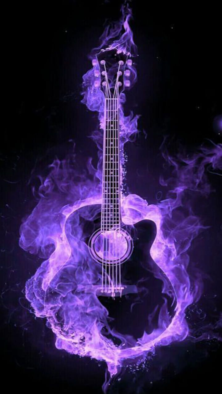 Guitar lovers, all music fans. How is this flaming neon acoustic guitar art - #acoustic #Art #fans #fla. Acoustic guitar art, Music guitar art, Guitar art