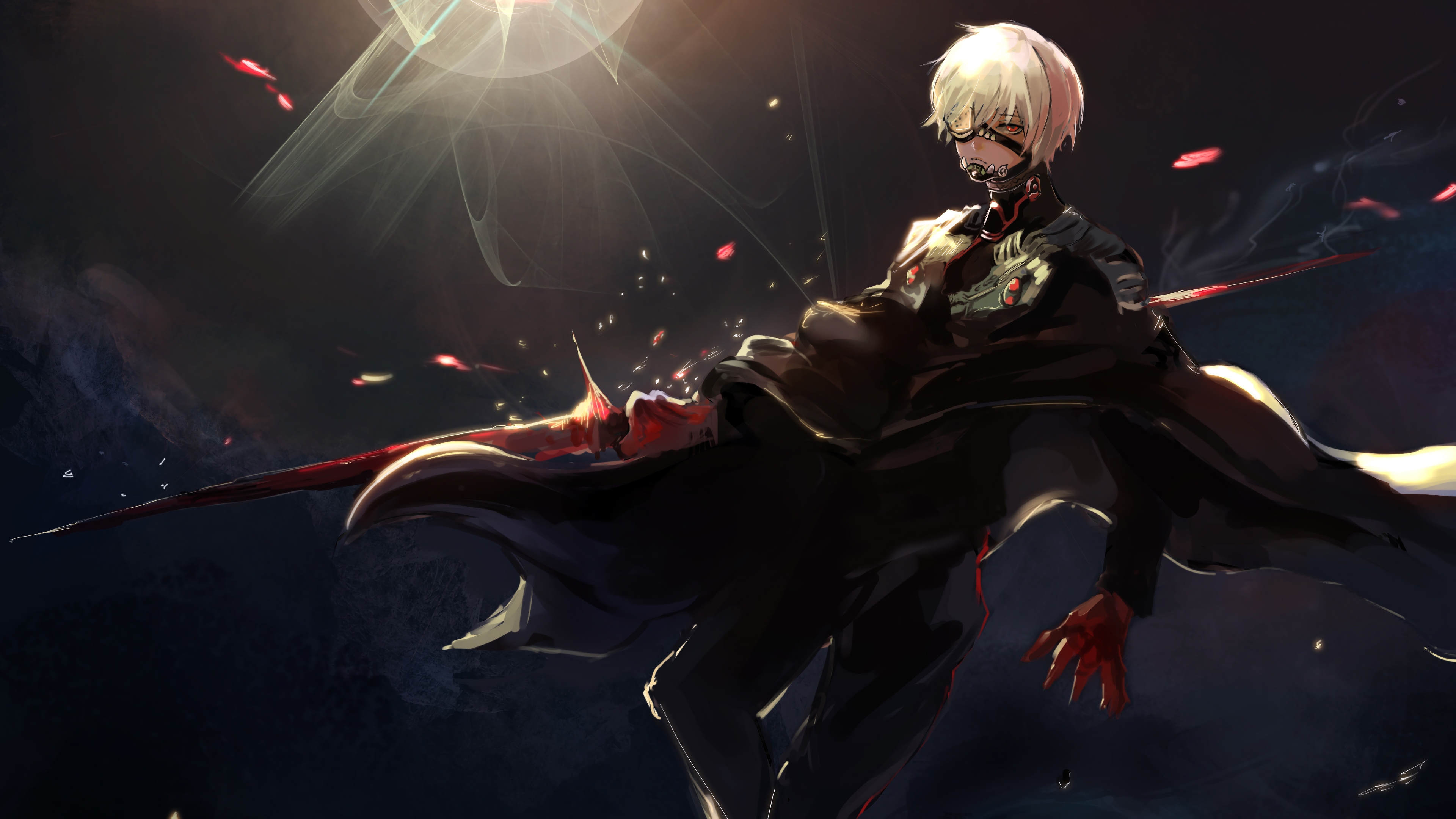 Download wallpapers 4k, Ken Kaneki, darkness, Tokyo Ghoul, manga, Sasaki  Haise, artwork for desktop with resolution 3840x2400. High Quality HD  pictures wallpapers