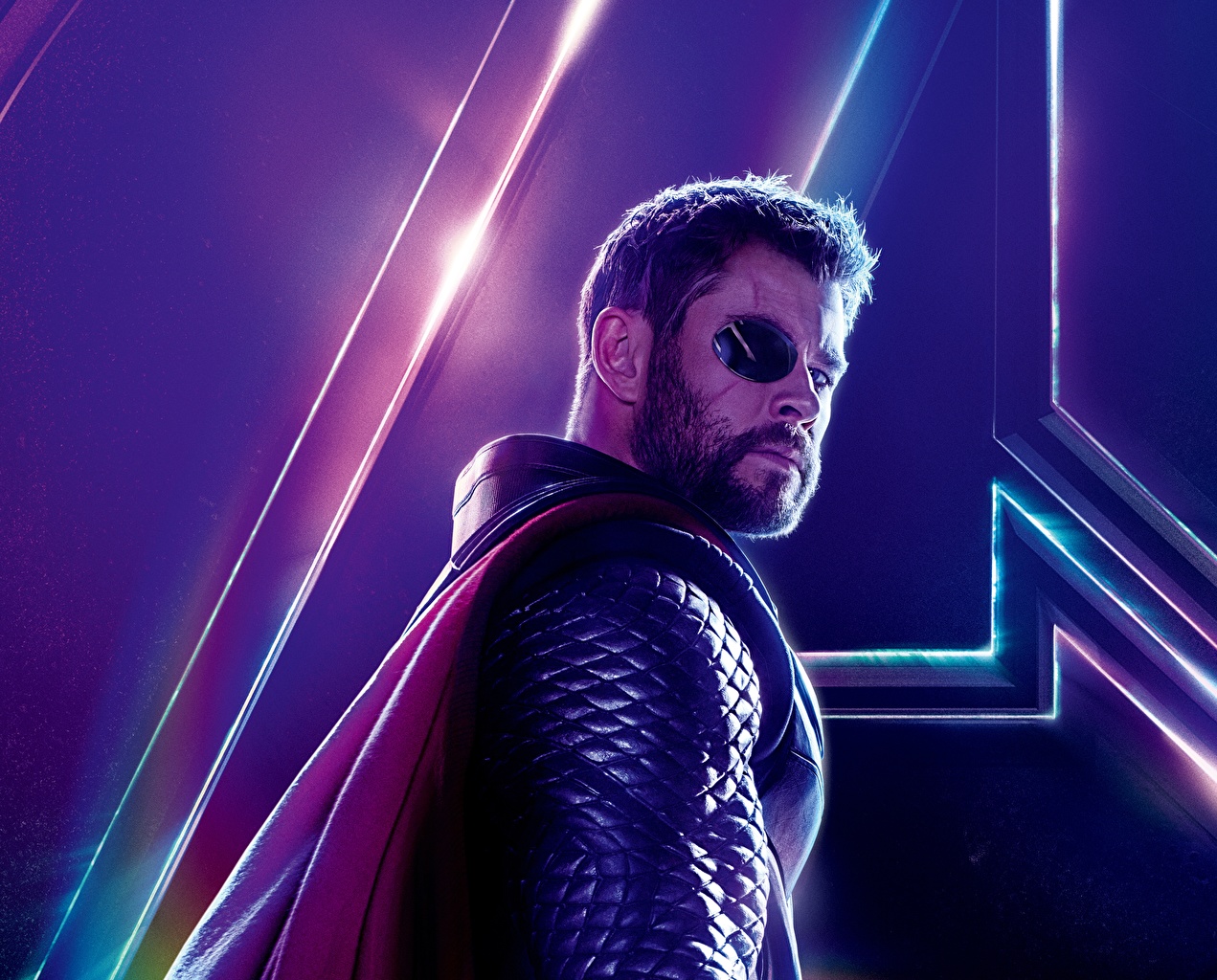 Wallpaper Avengers: Infinity War Chris Hemsworth Thor hero Man Eye