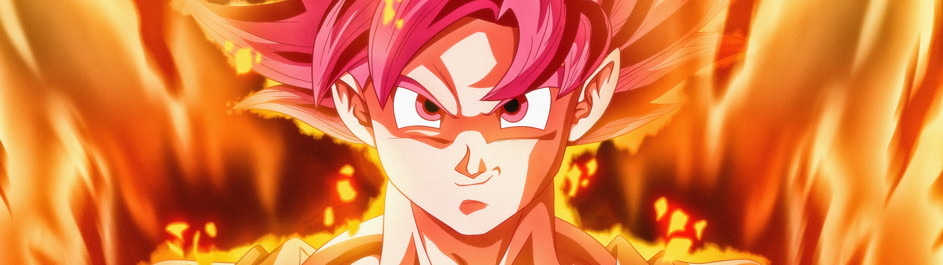 Super Saiyan God Wallpaper 4K, Goku, Dragon Ball Super, 5K, Anime