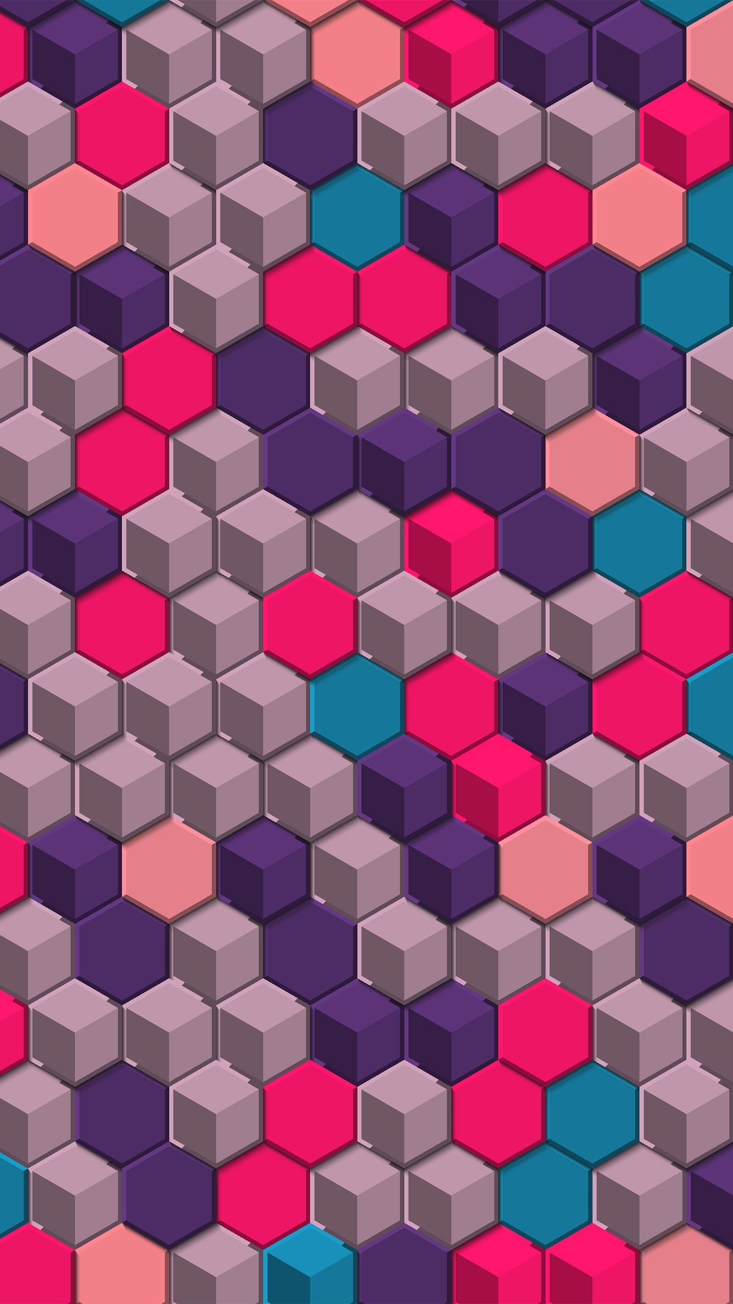 Colorful Hexagon Geometric Wallpapers - Wallpaper Cave
