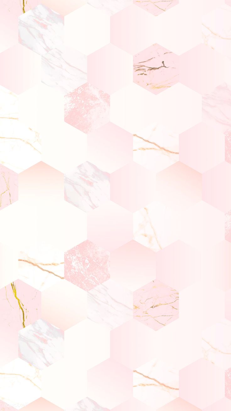 Pink feminine hexagon geometric background vector. free image by rawpixel.com / Niwat. Geometric background, Pink wallpaper iphone, Cool background