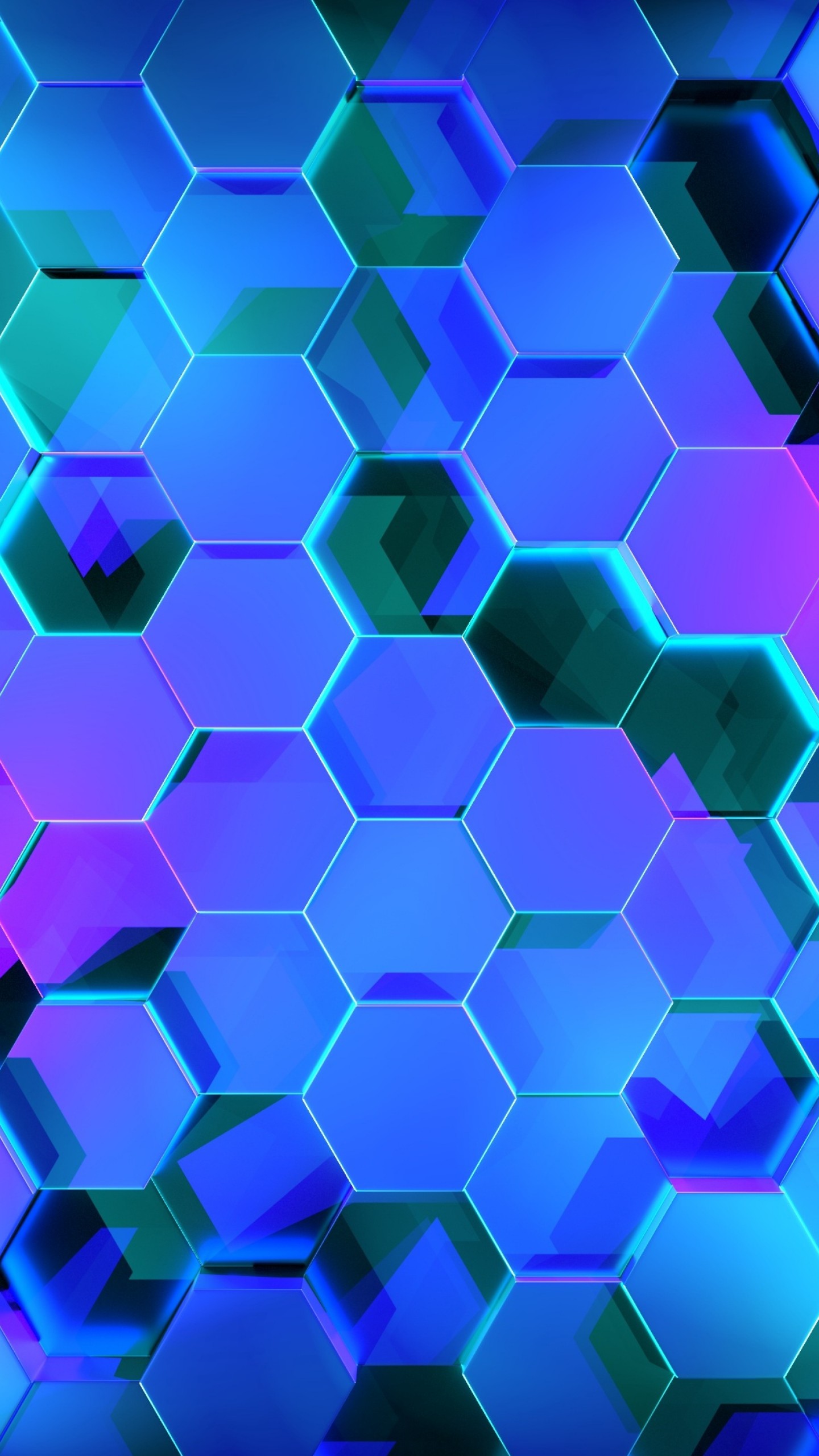 Wallpaper Geometry, Hexagon, Colors, 3D, 4K, Abstract