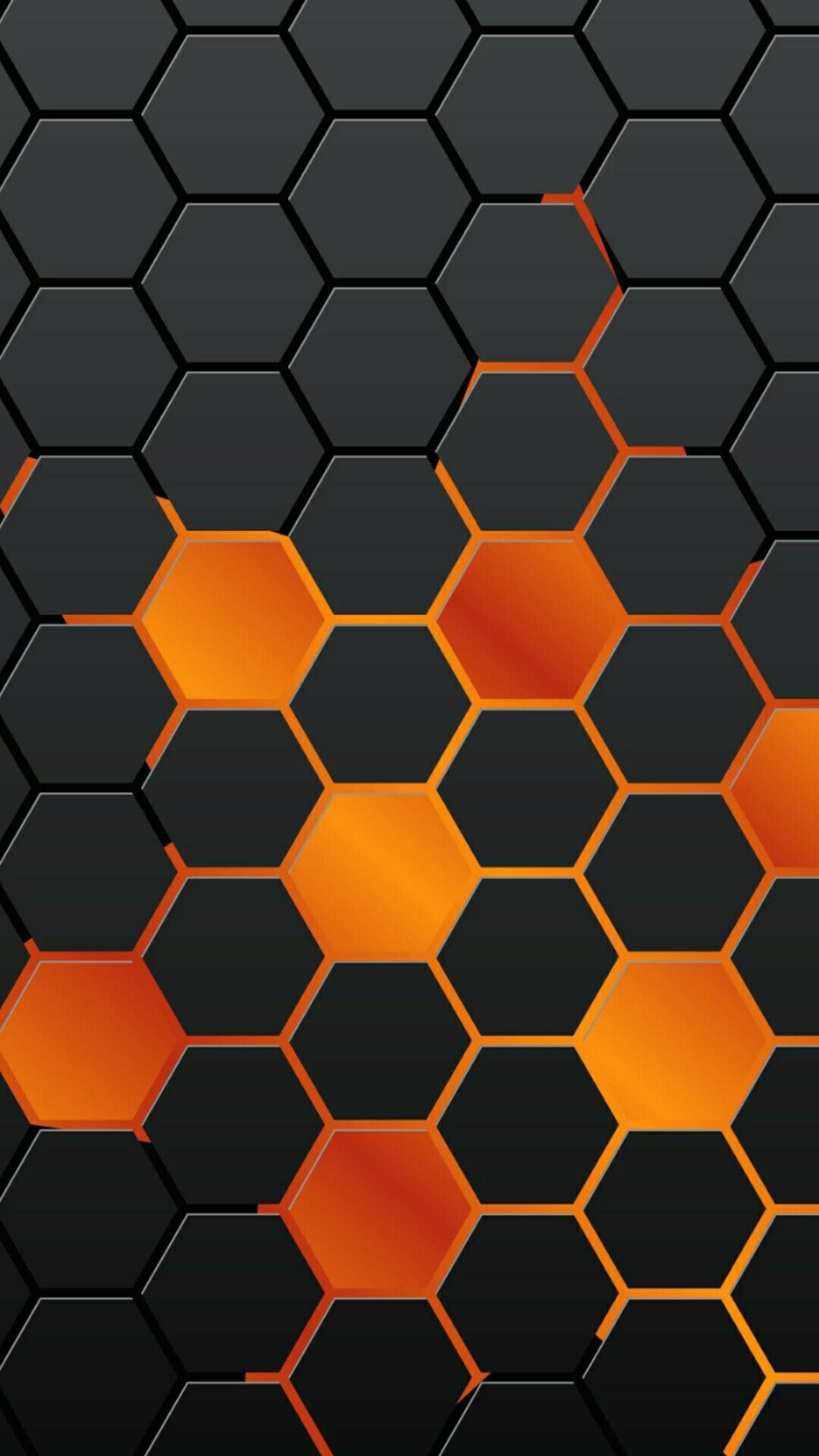 Orange Hexagon Wallpaper Free Orange Hexagon Background