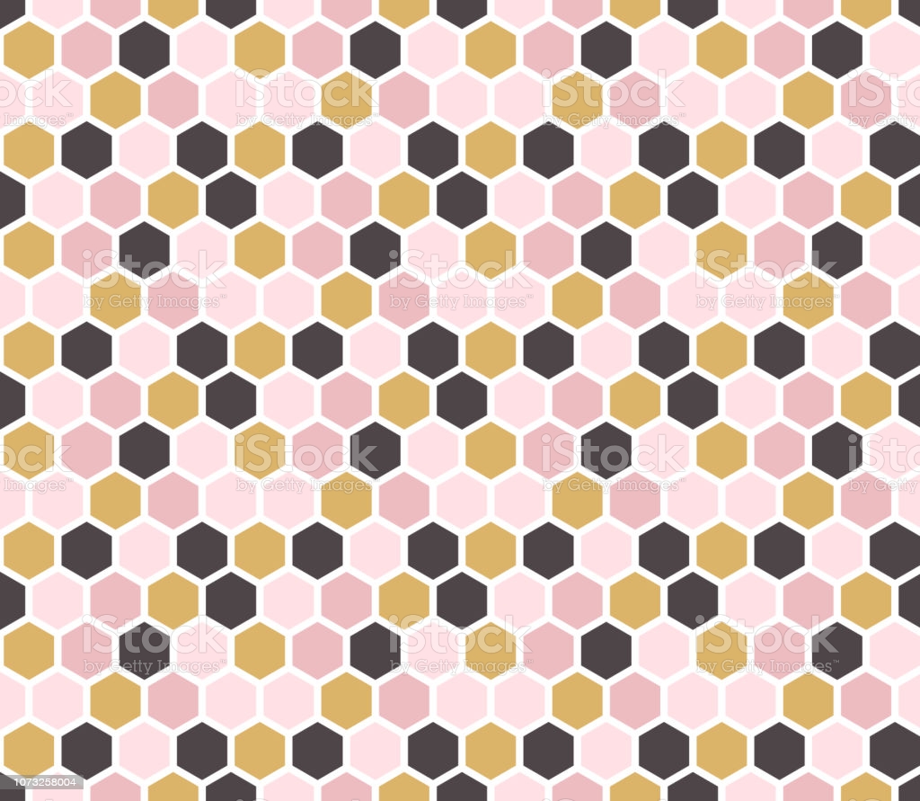 Hexagon Seamless Pattern Modern Geometric Style Vector Wallpaper Good For Print Stock Illustration Image Now