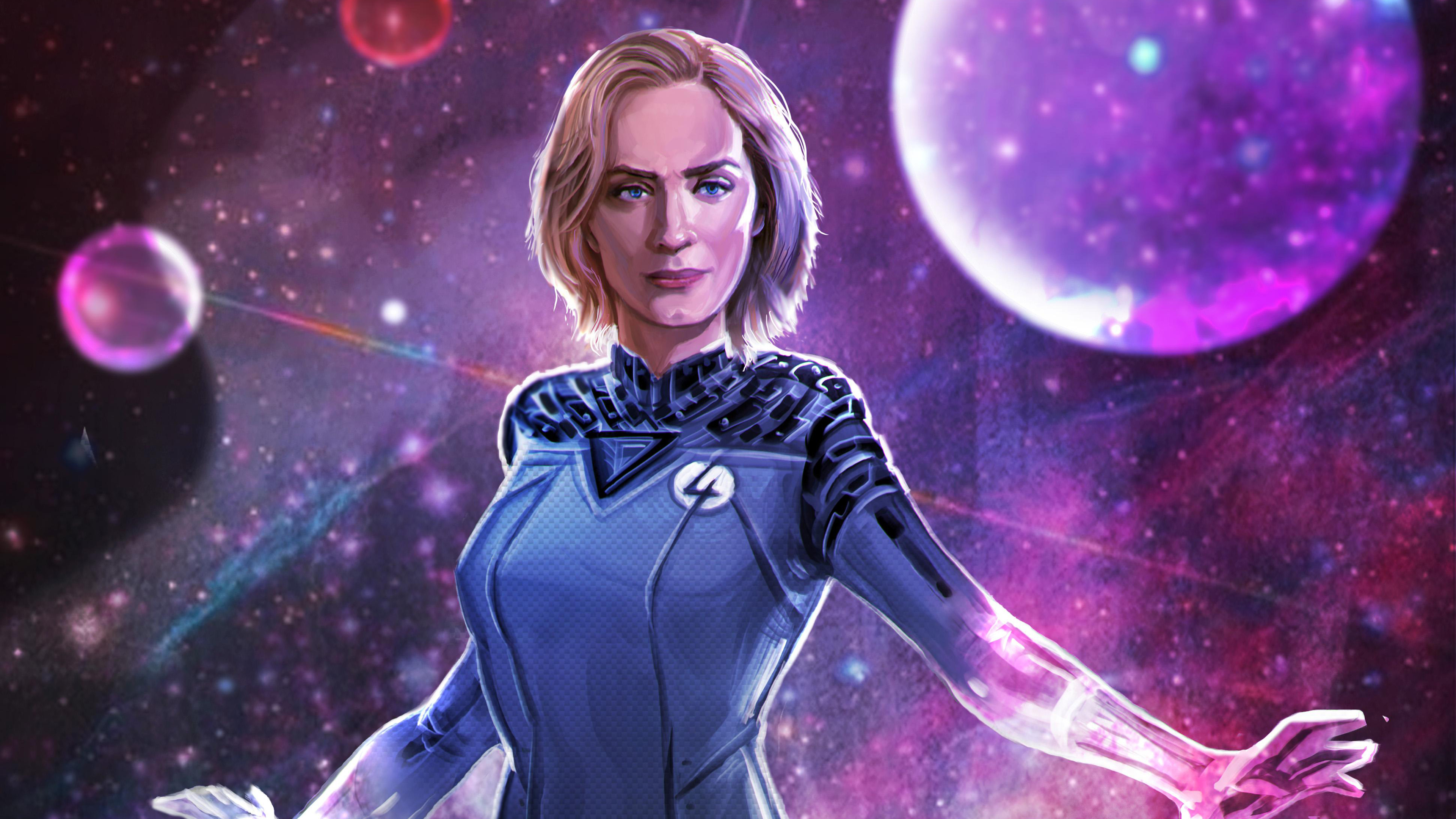 Wallpaper 4k Emily Blunt As Sue Storm Artwork Wallpaper