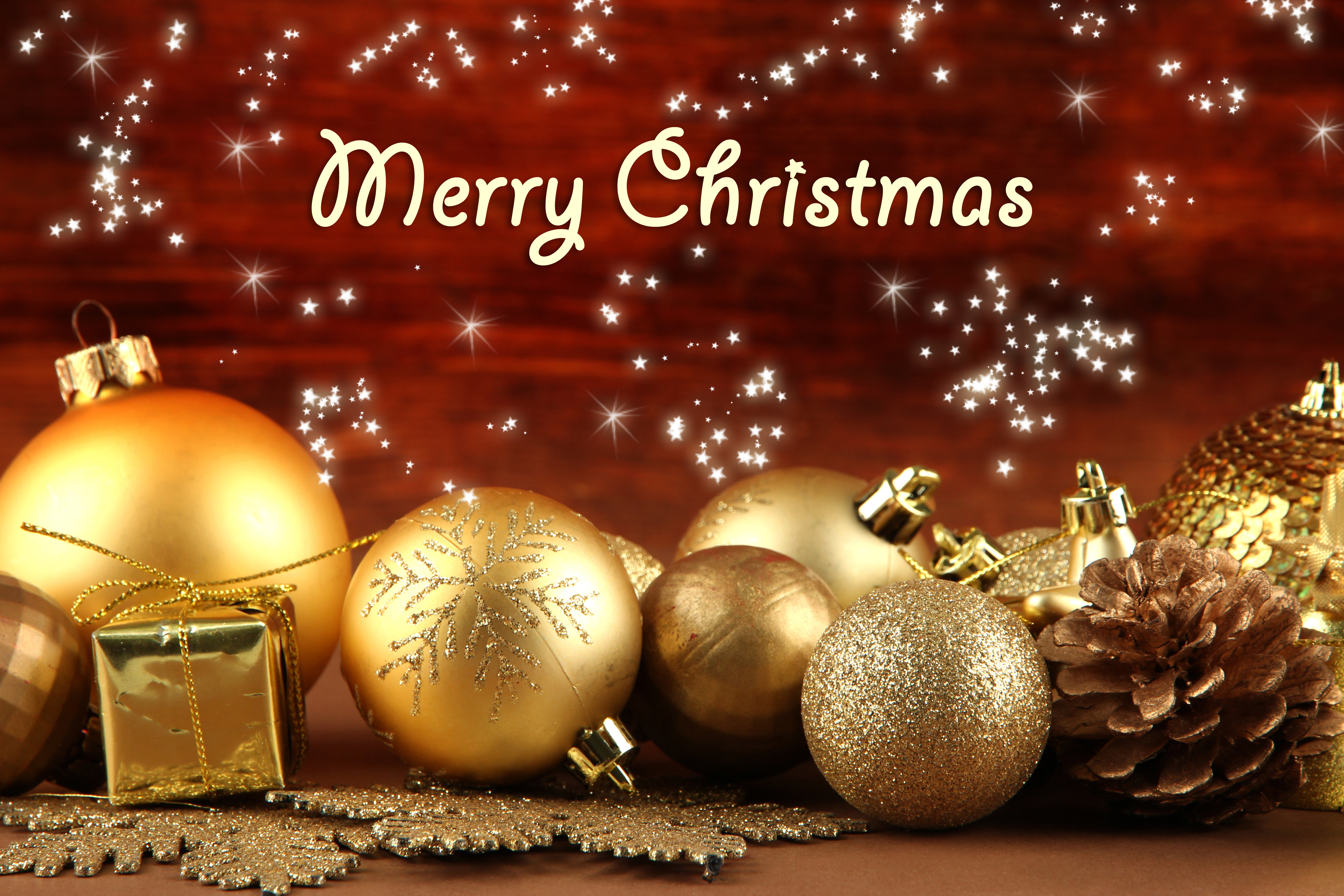 Merry Christmas Gold Wallpapers - Wallpaper Cave