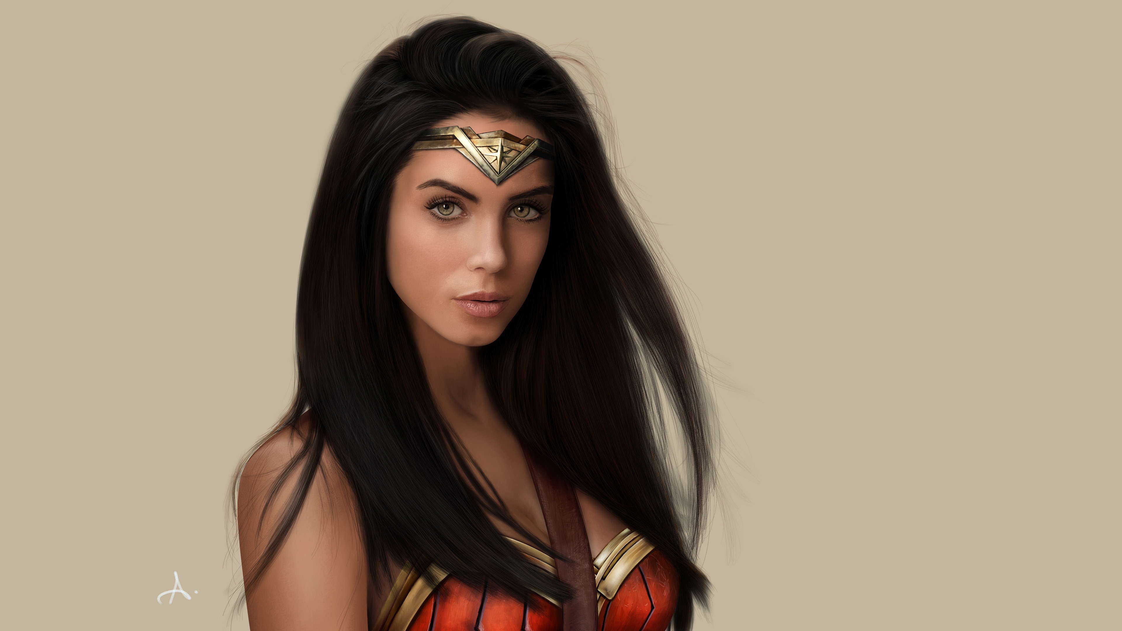 Wallpaper Wonder Woman, superhero, long hair 3840x2160 UHD 4K Picture, Image