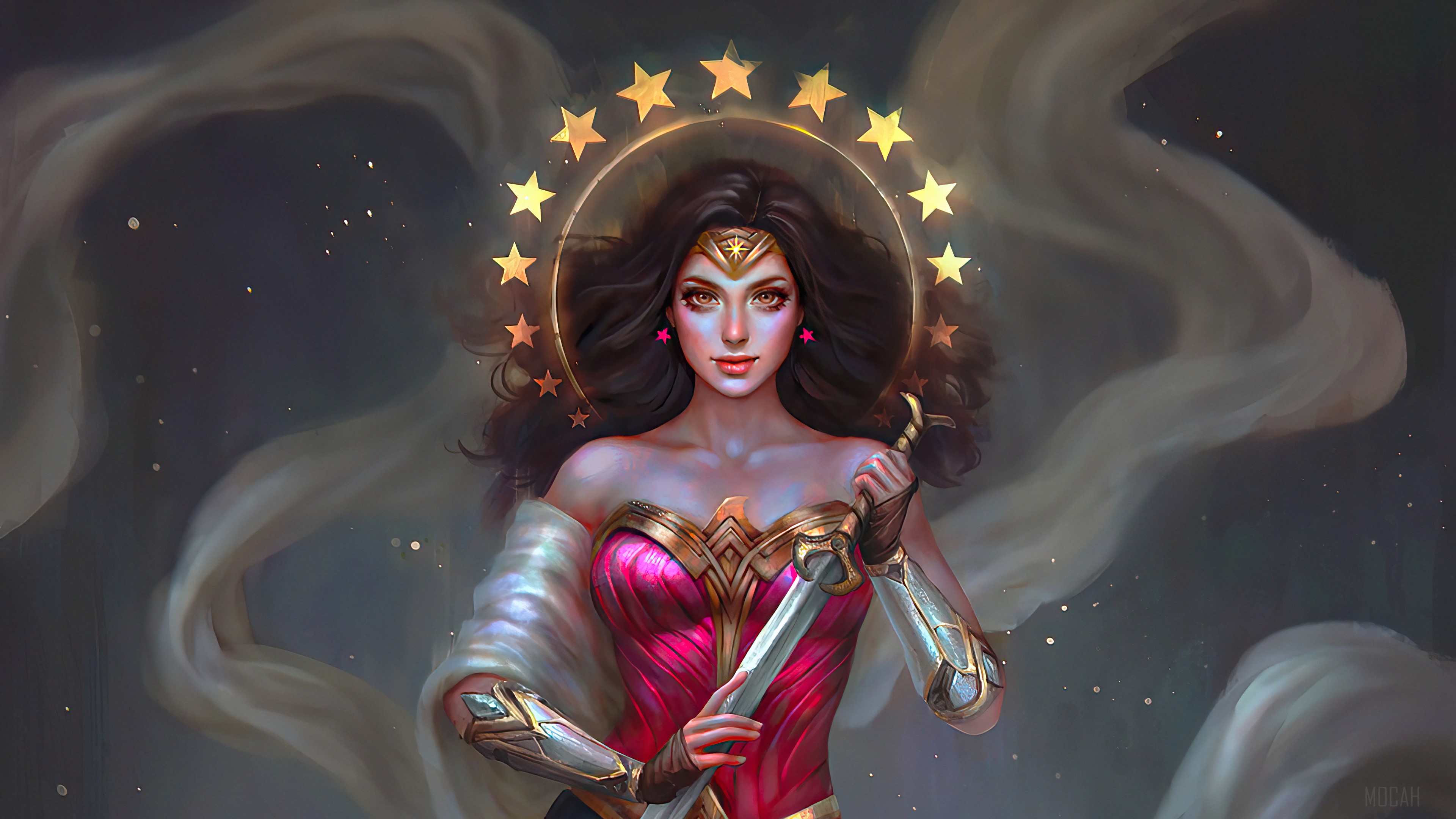 Wonder Woman, DC Comics, Superhero, Comics, Comic, Superheroes, Sword 4k wallpaper HD Wallpaper