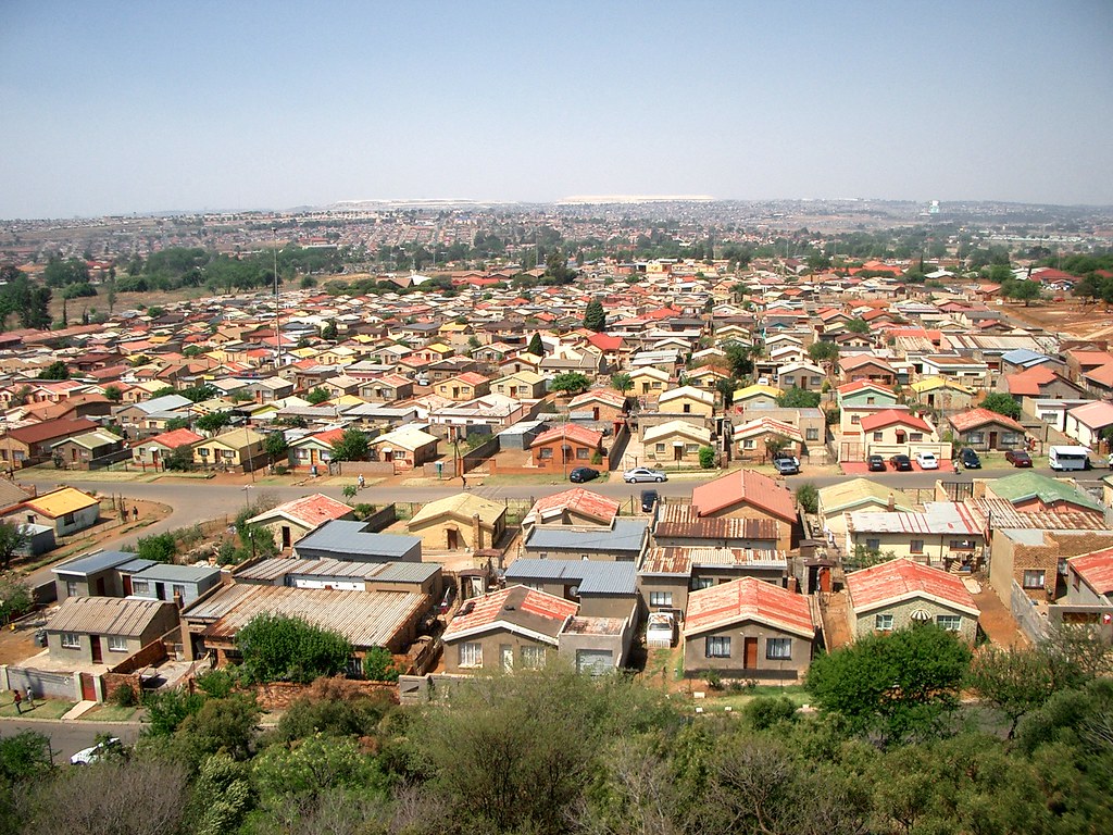 Soweto Township. View from Oppenheimer Tower. I like all th