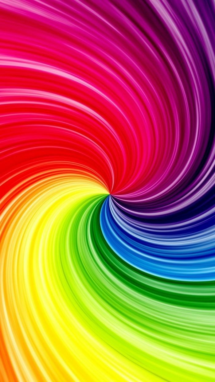 3D Rainbow Color Swirl. iPhone wallpaper, iPhone wallpaper fall, Live wallpaper iphone