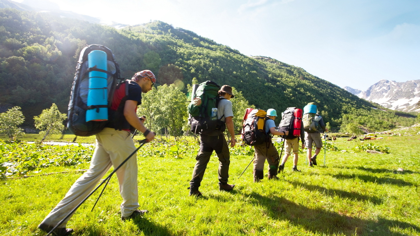 Free download HD wallpaper mountains grass people hiking camping snarezhenie [1366x768] for your Desktop, Mobile & Tablet. Explore Hiking Wallpaper. Hiking Wallpaper HD, Backpacking Wallpaper, Phone Wallpaper Hiking Backpacking