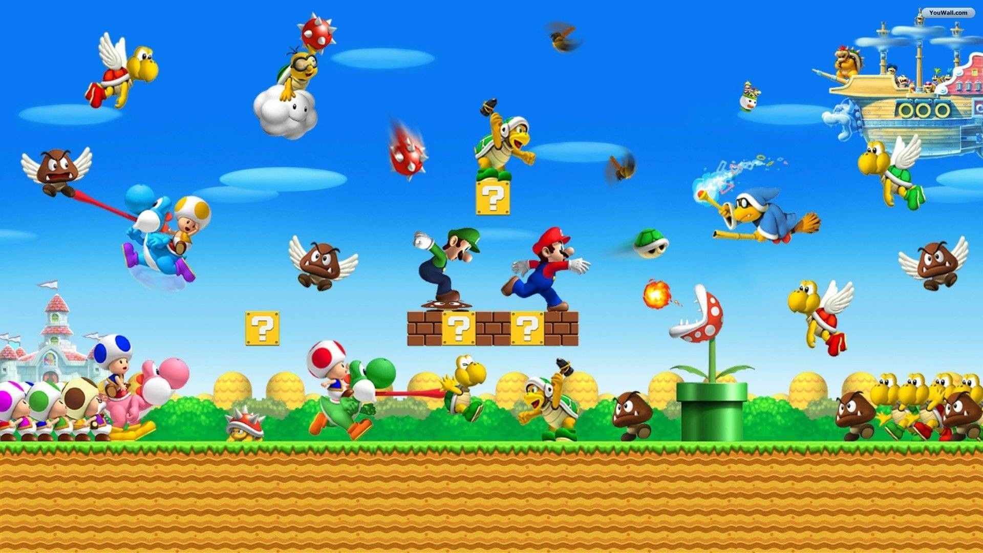 New Super Mario Bros Wallpaper Free New Super Mario Bros Background