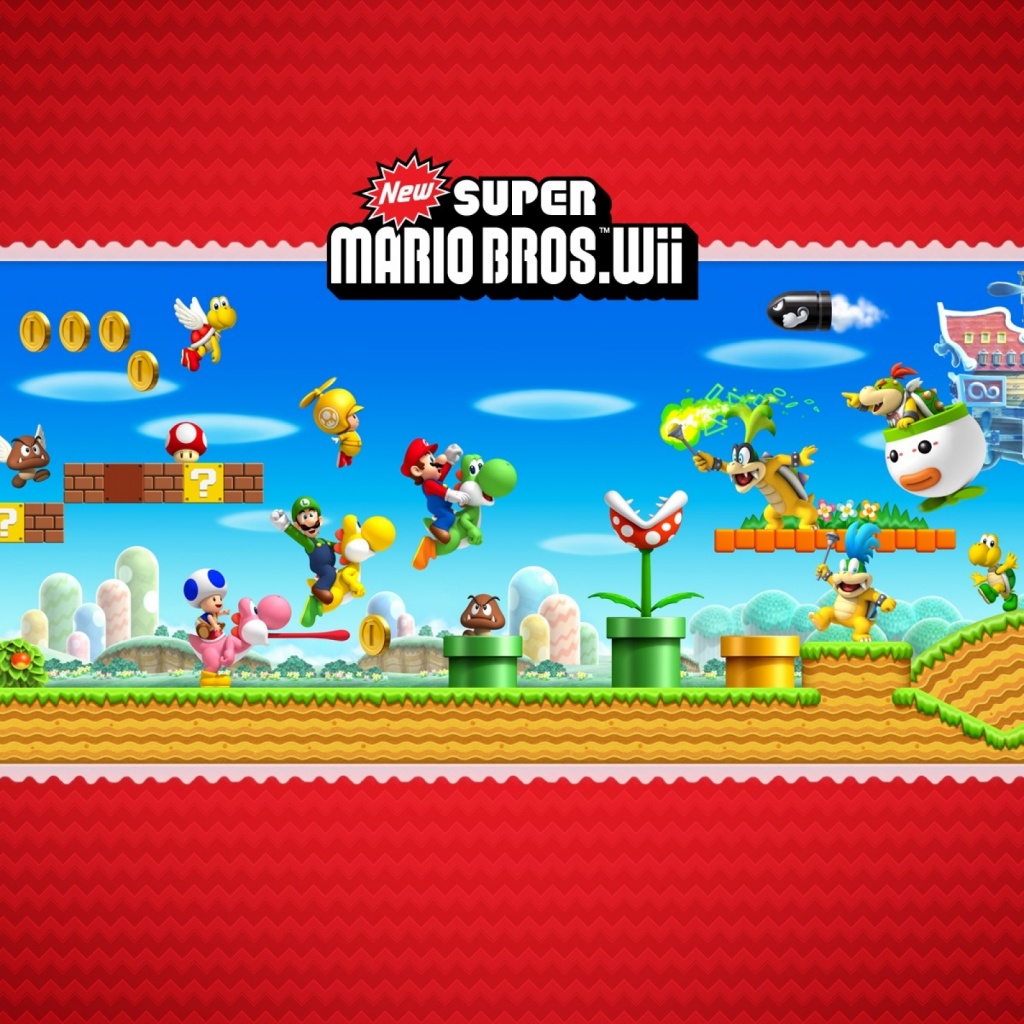 New Super Mario Bros. WII iPad wallpaper