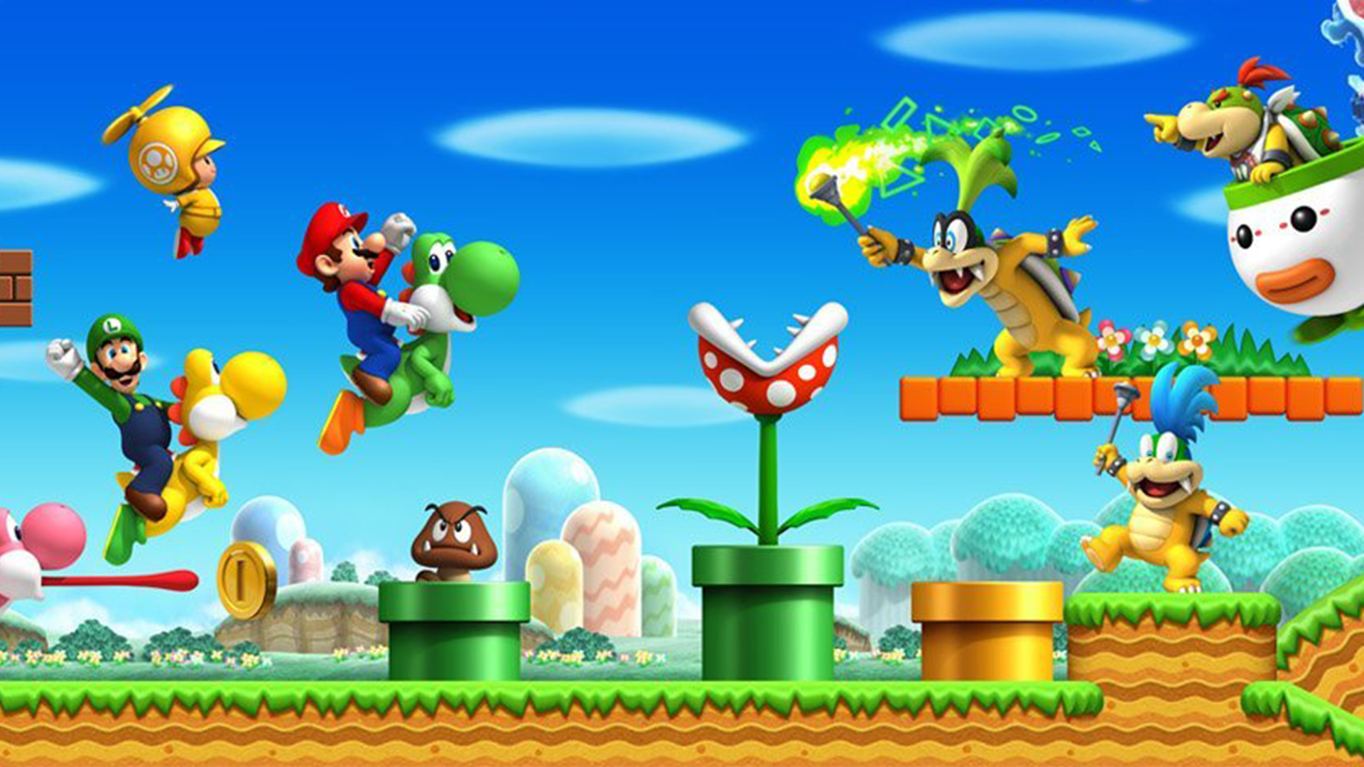Игра super Mario Bros Wii