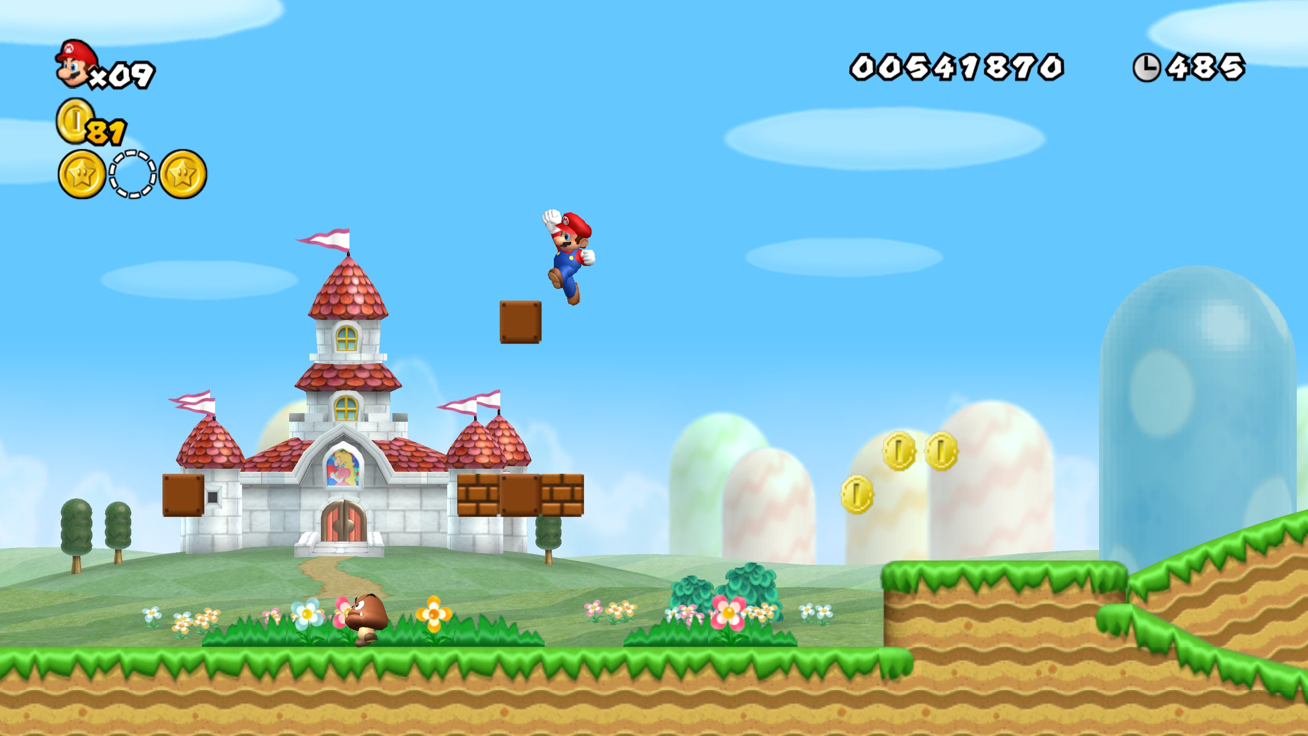New Super Mario Bros. Wii's Castle HD Wallpaper • GamePhD