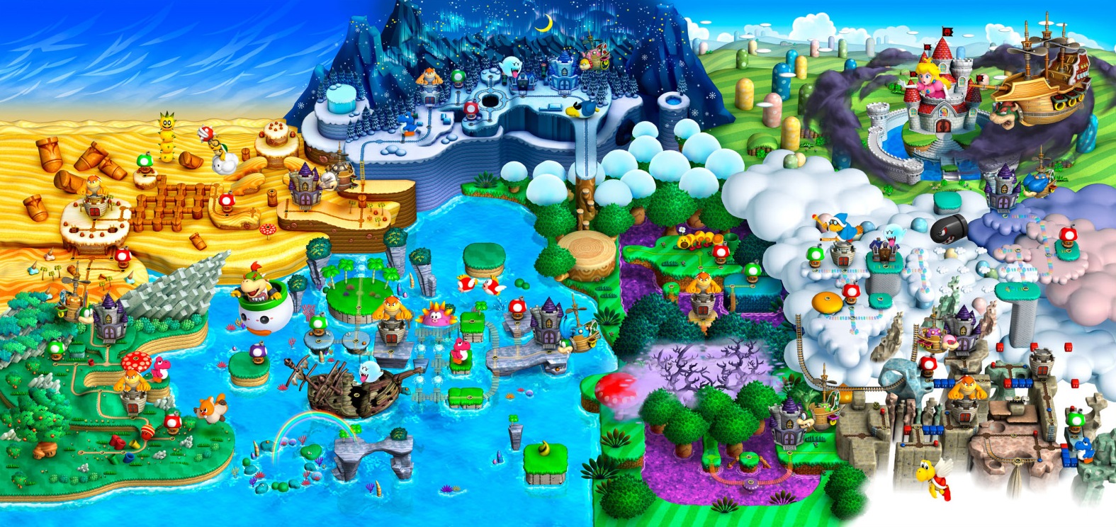 Download Latest HD Wallpaper of, Games, New Super Mario Bros. Wii