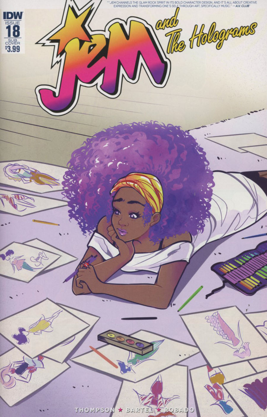 Jem And The Holograms Cover B Variant M Victoria Robado Subscription Cover
