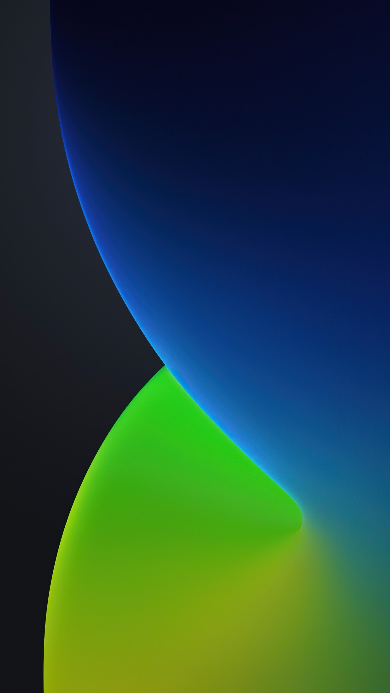 iOS 14 Wallpaper 4K, WWDC, iPhone iPadOS, Dark, Green, Blue, Gradients