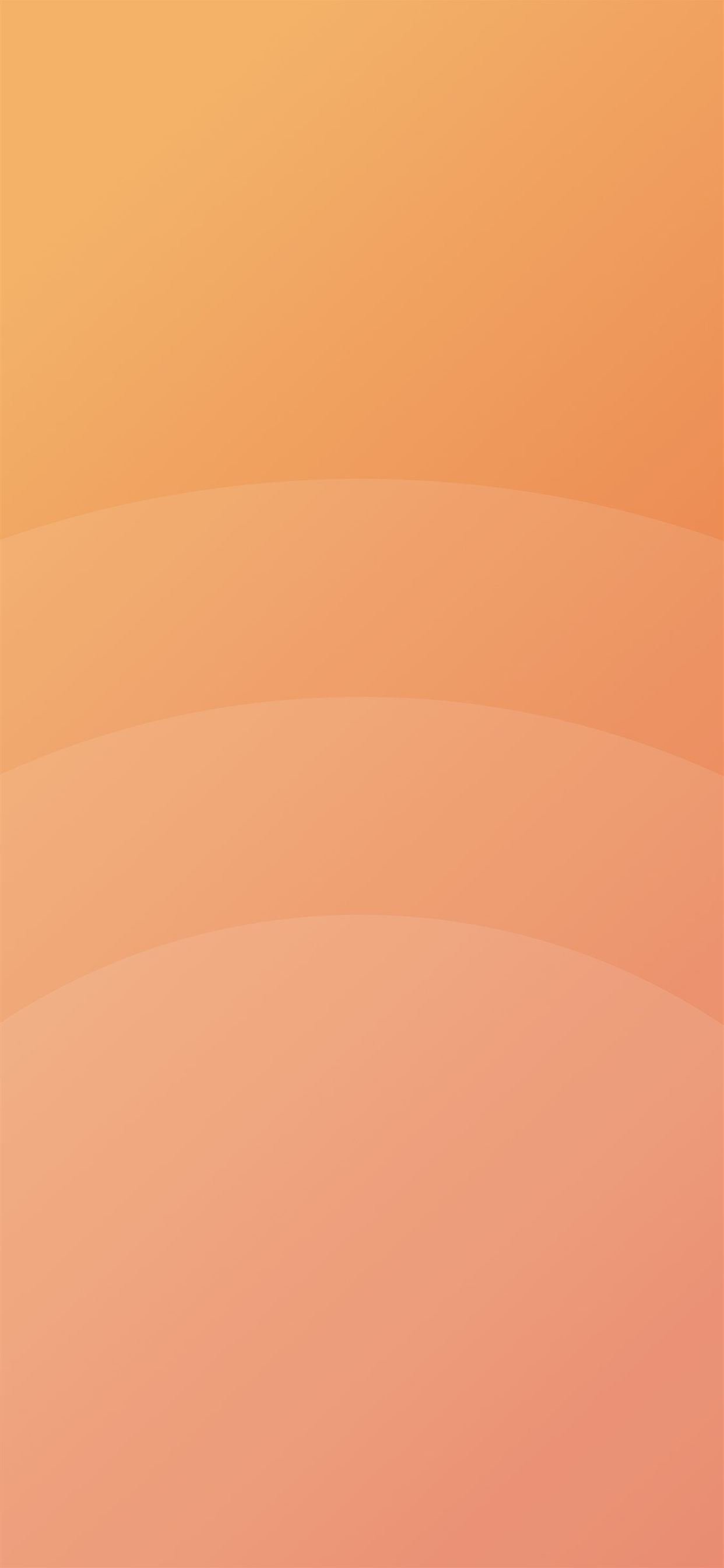 Circle orange simple minimal pattern background iPhone X Wallpaper Free Download