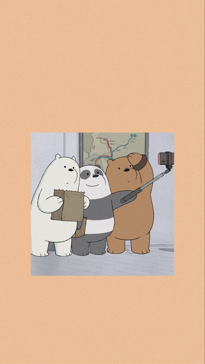 We bare bears aesthetic wallpaper✰. Ayılar, Resimler