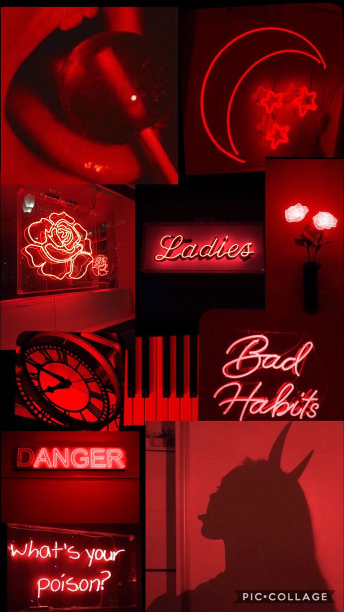 Neon Red Aesthetic Wallpaper Free Neon Red Aesthetic Background