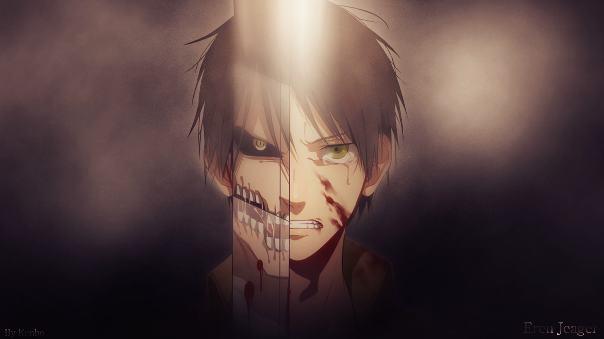 1920x1080 Anime, Attack on Titan, Eren Yeager wallpaper PNG