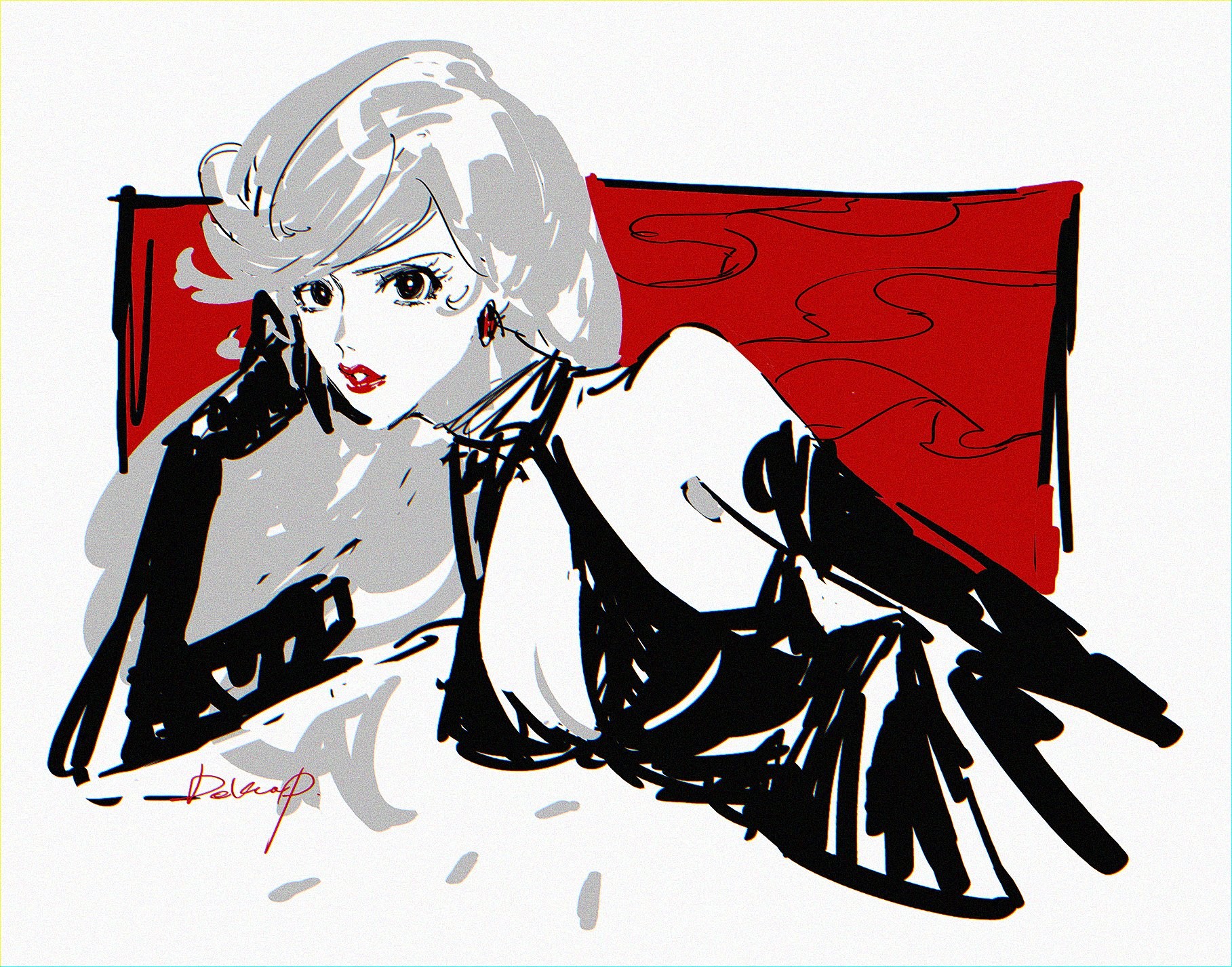 Mine Fujiko HD wallpaper, Background