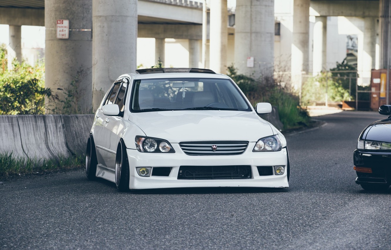 Wallpaper turbo, lexus, white, japan, toyota, jdm, tuning, front, face, low, height, is stance, is dropped, rs200 image for desktop, section toyota