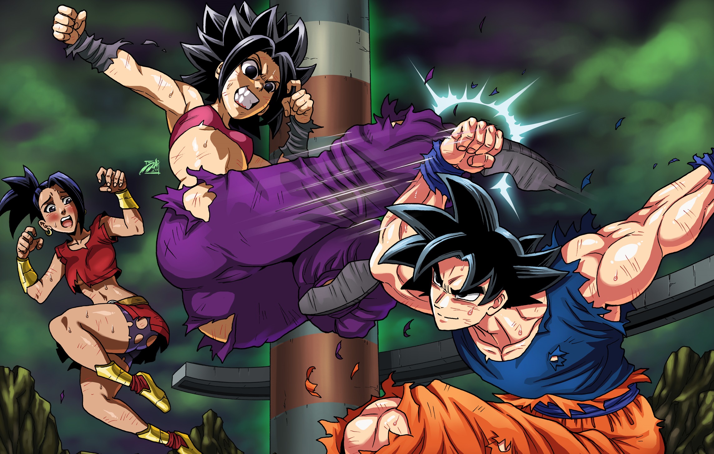 Wallpapers : Caulifla, Ultra Instinct, kale, tournament of power, Dragon Ba...