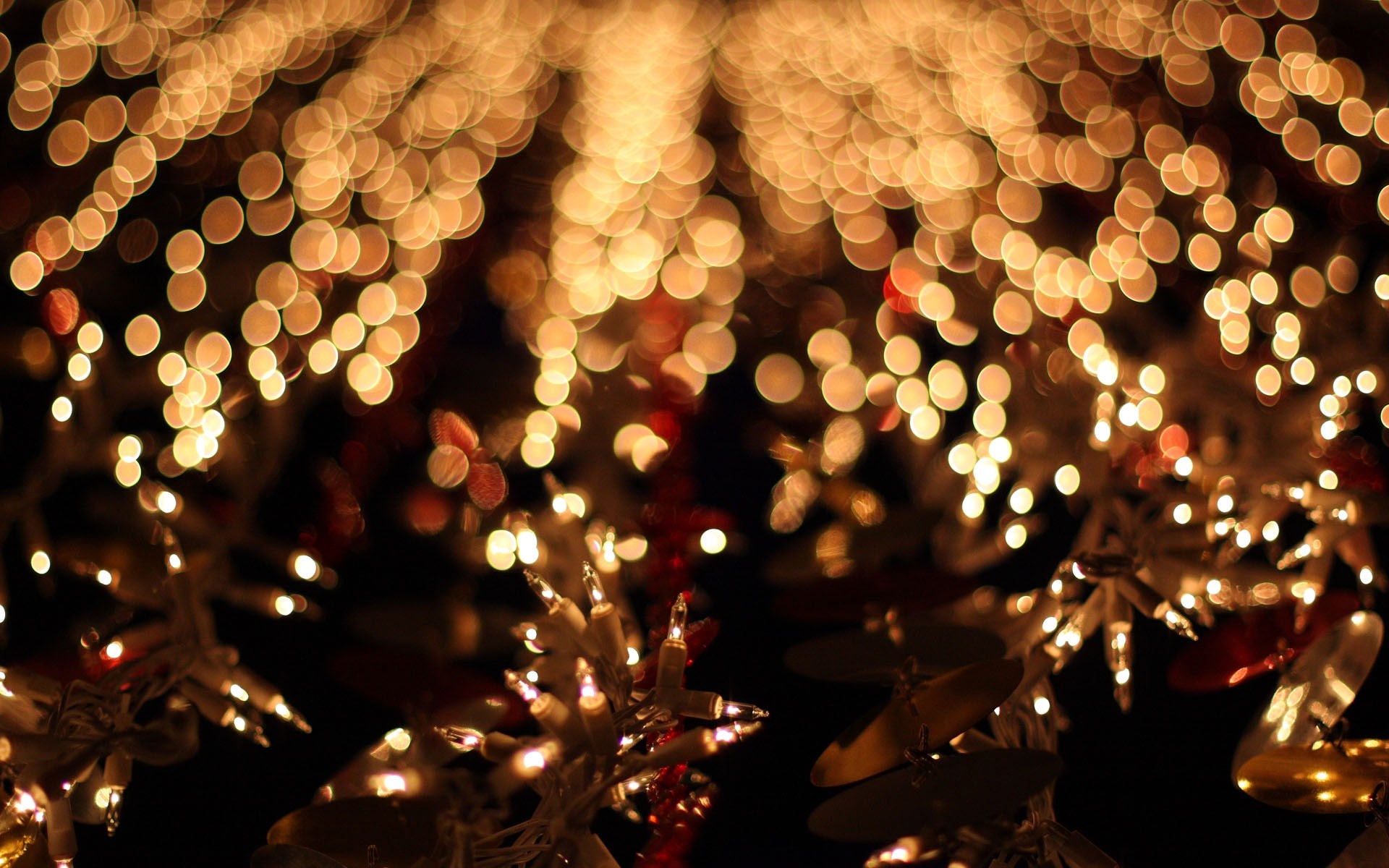 Bokeh Christmas Lights Wallpaper 2