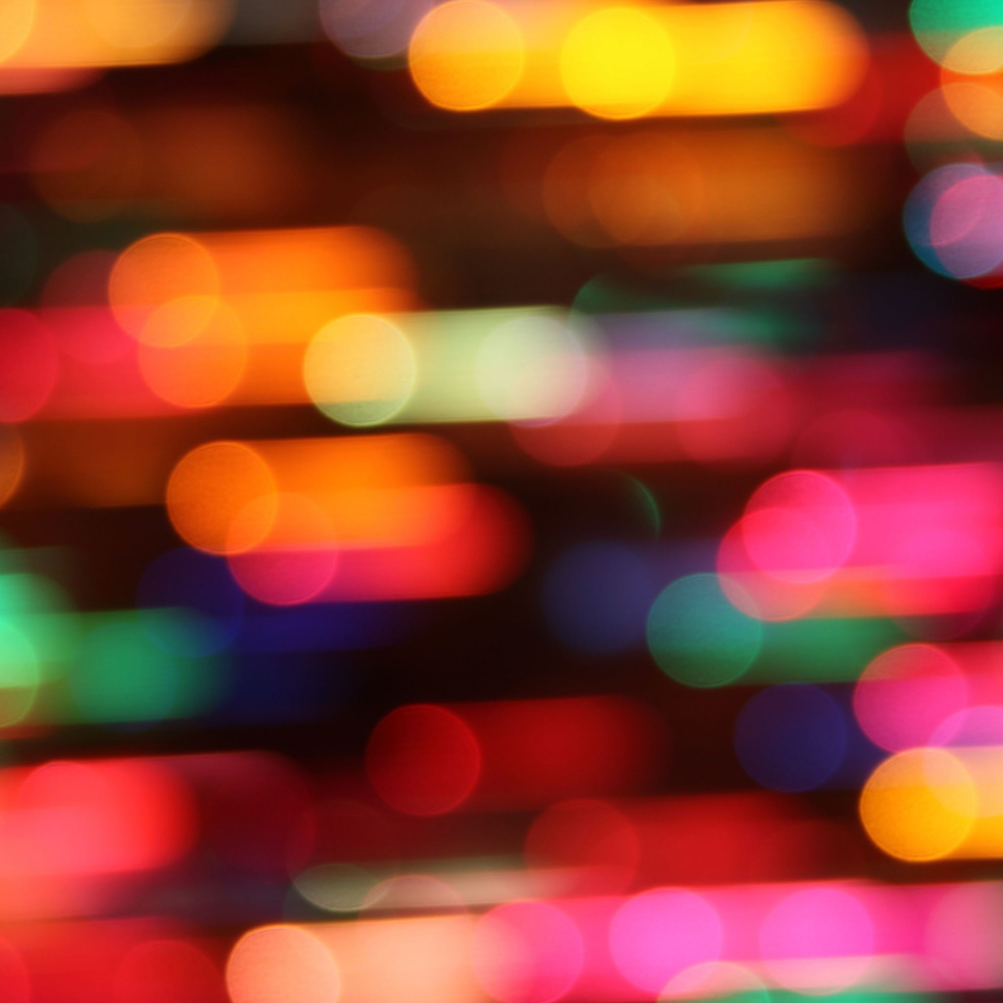 Colorful christmas lights iPad Air Wallpaper Free Download