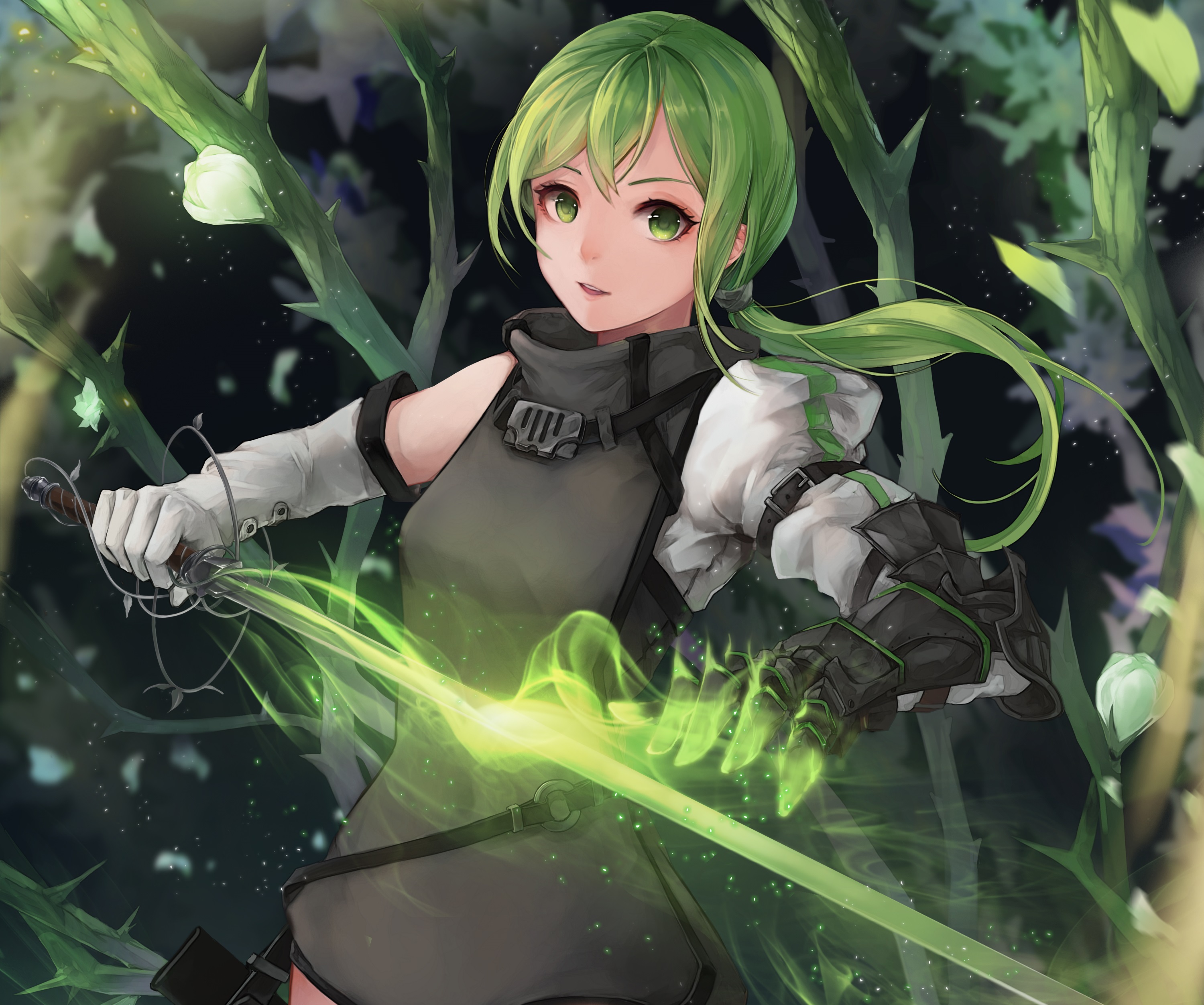 Green Hair Anime Wallpapers  Wallpaper Cave