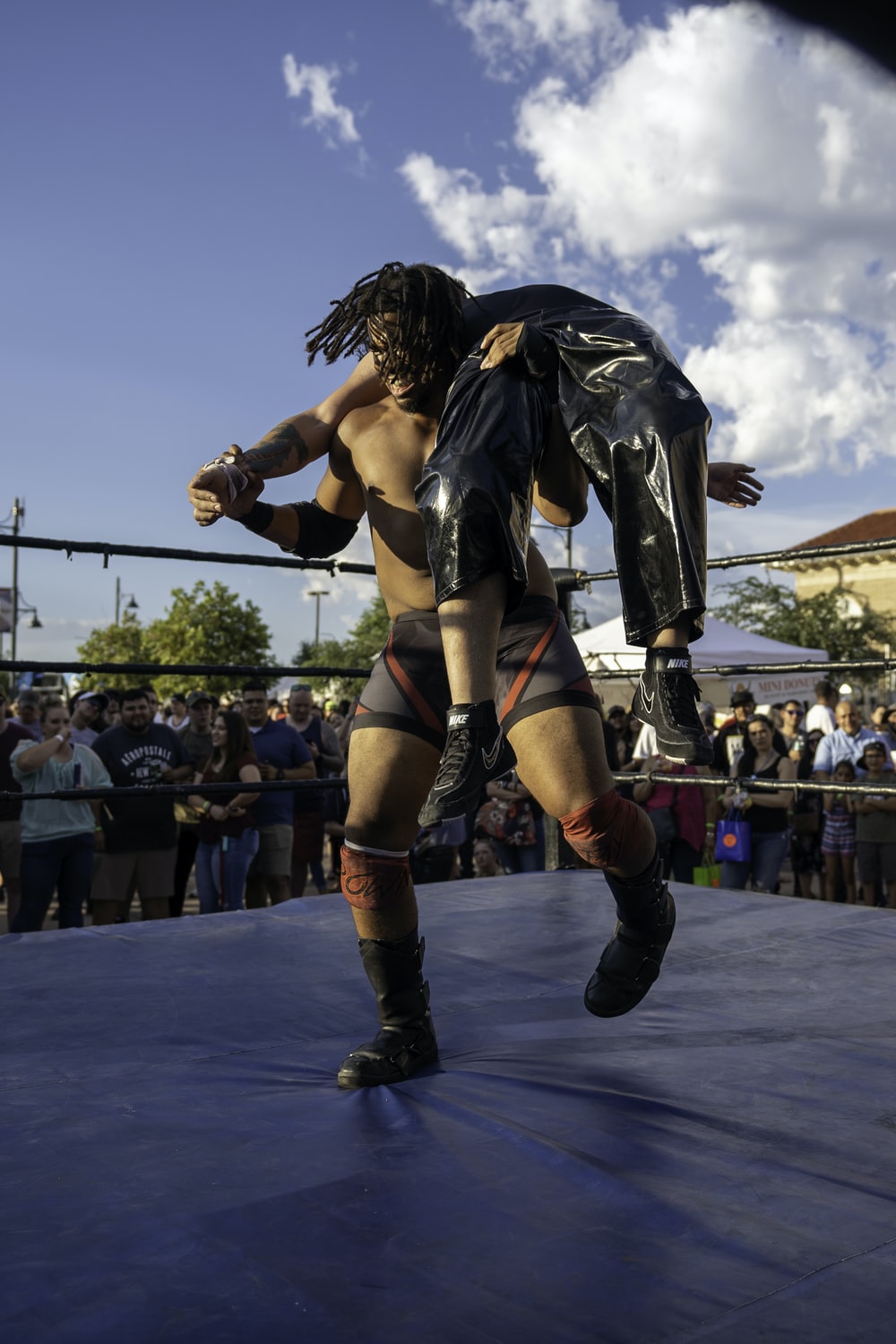 wrestler on ring photo