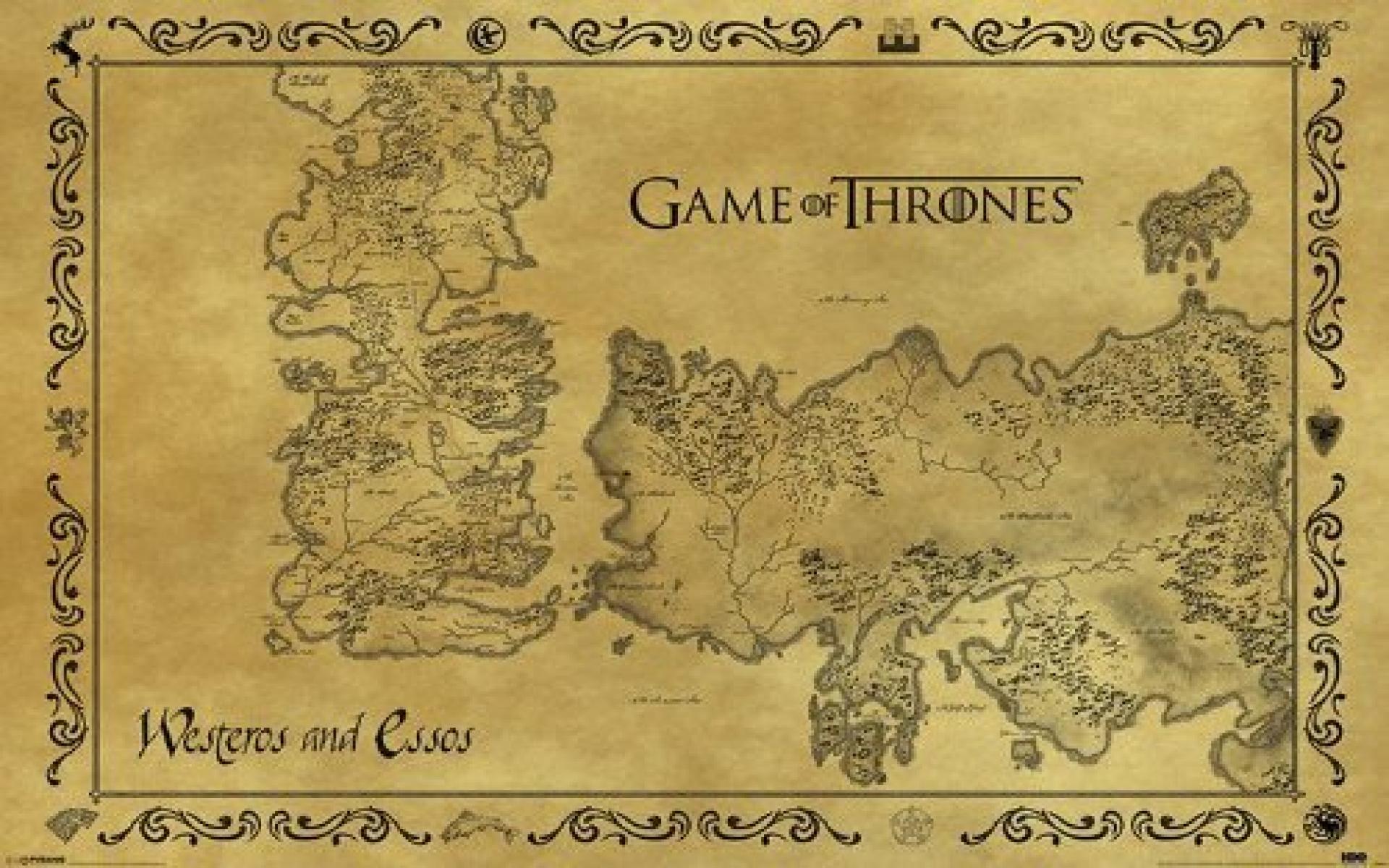 Game of Thrones Map Wallpaper