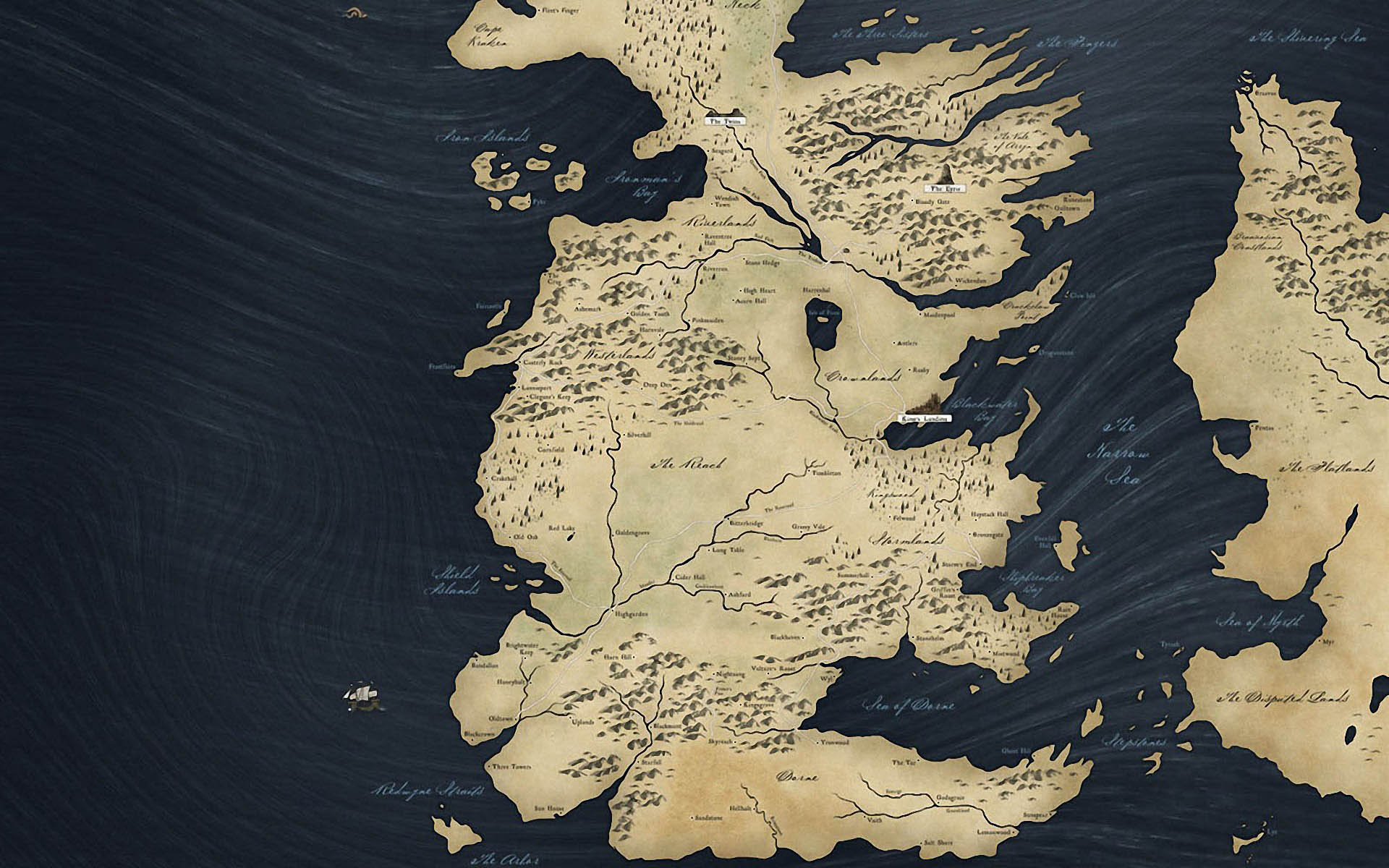 Game of Thrones Wallpaper Map