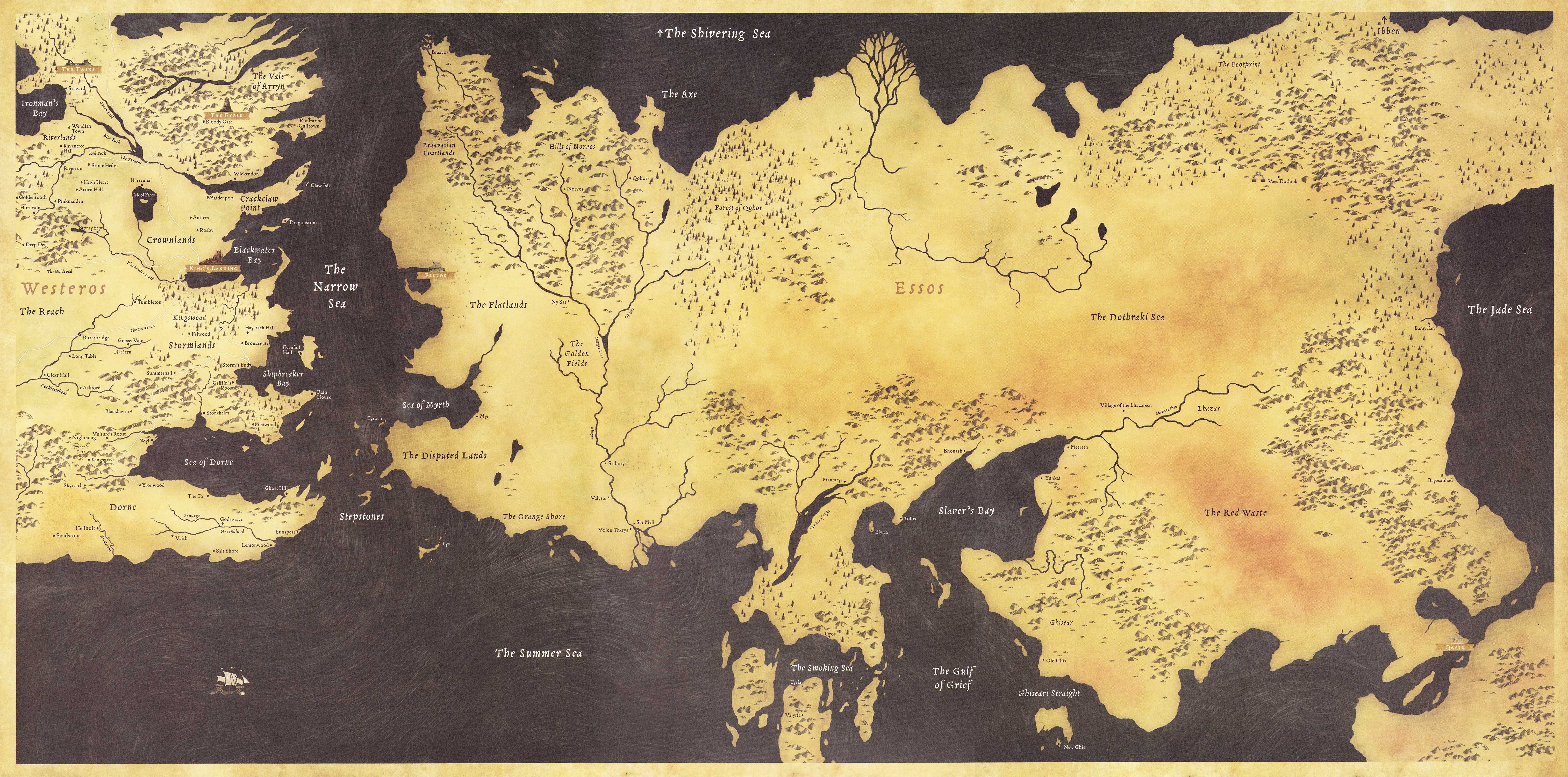 1080P Game Of Thrones Map Wallpaper Gif