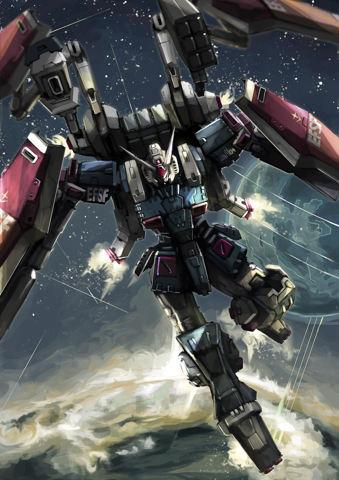 Awesome Gundam Digital Artworks [Updated 7 18 16]. Gundam Art, Thunderbolt Gundam, Gundam