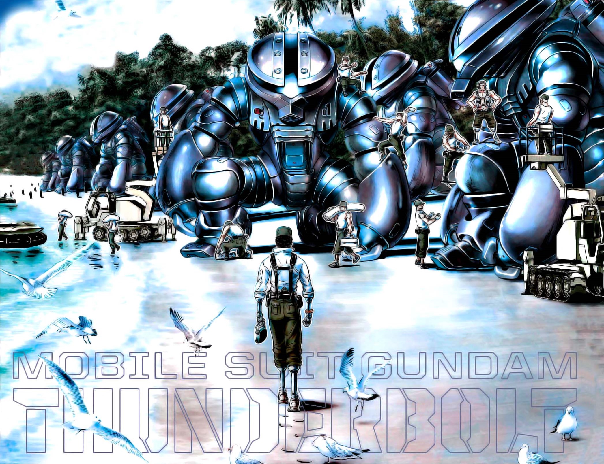 Mobile Suit Gundam Thunderbolt HD Wallpaper