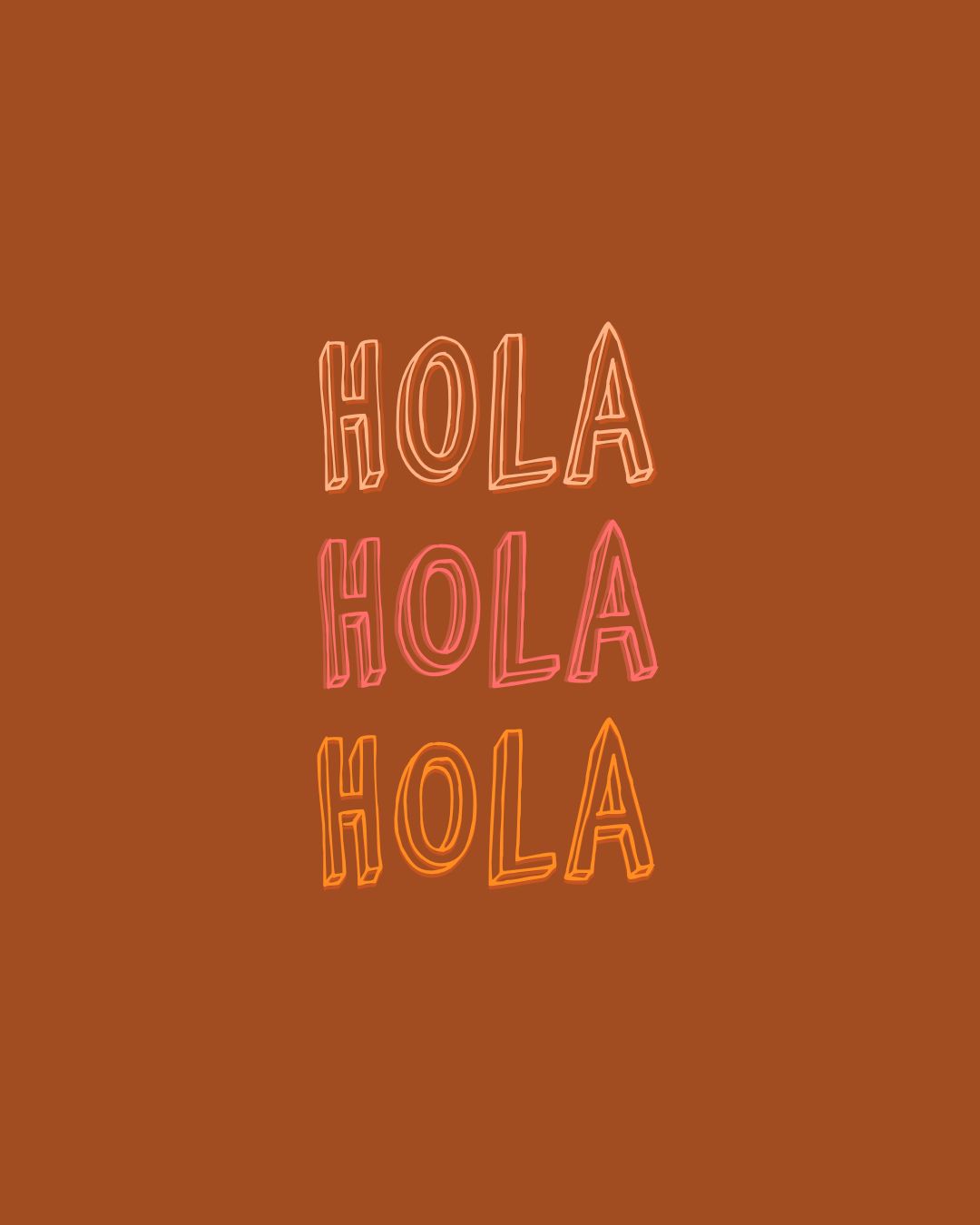 Hola lettering design. Inspirational quotes motivation, Lettering design, Entrepreneurial quotes