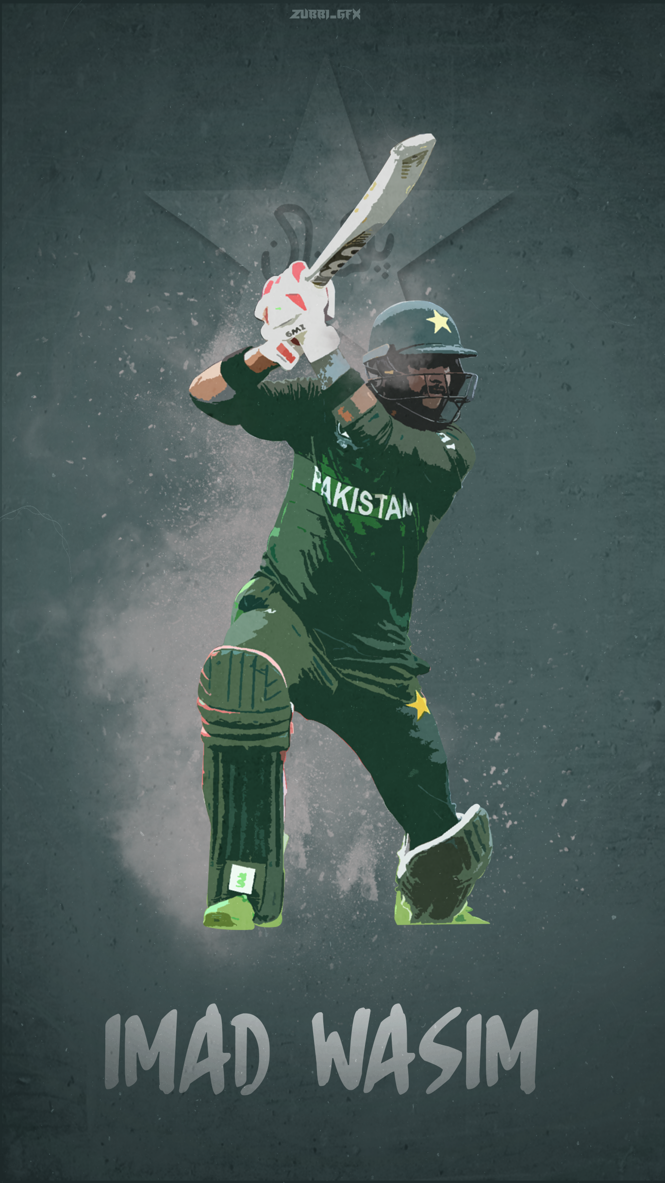 Imad Wasim Wallpaper. Cricket wallpaper, Team wallpaper, Pakistan cricket team